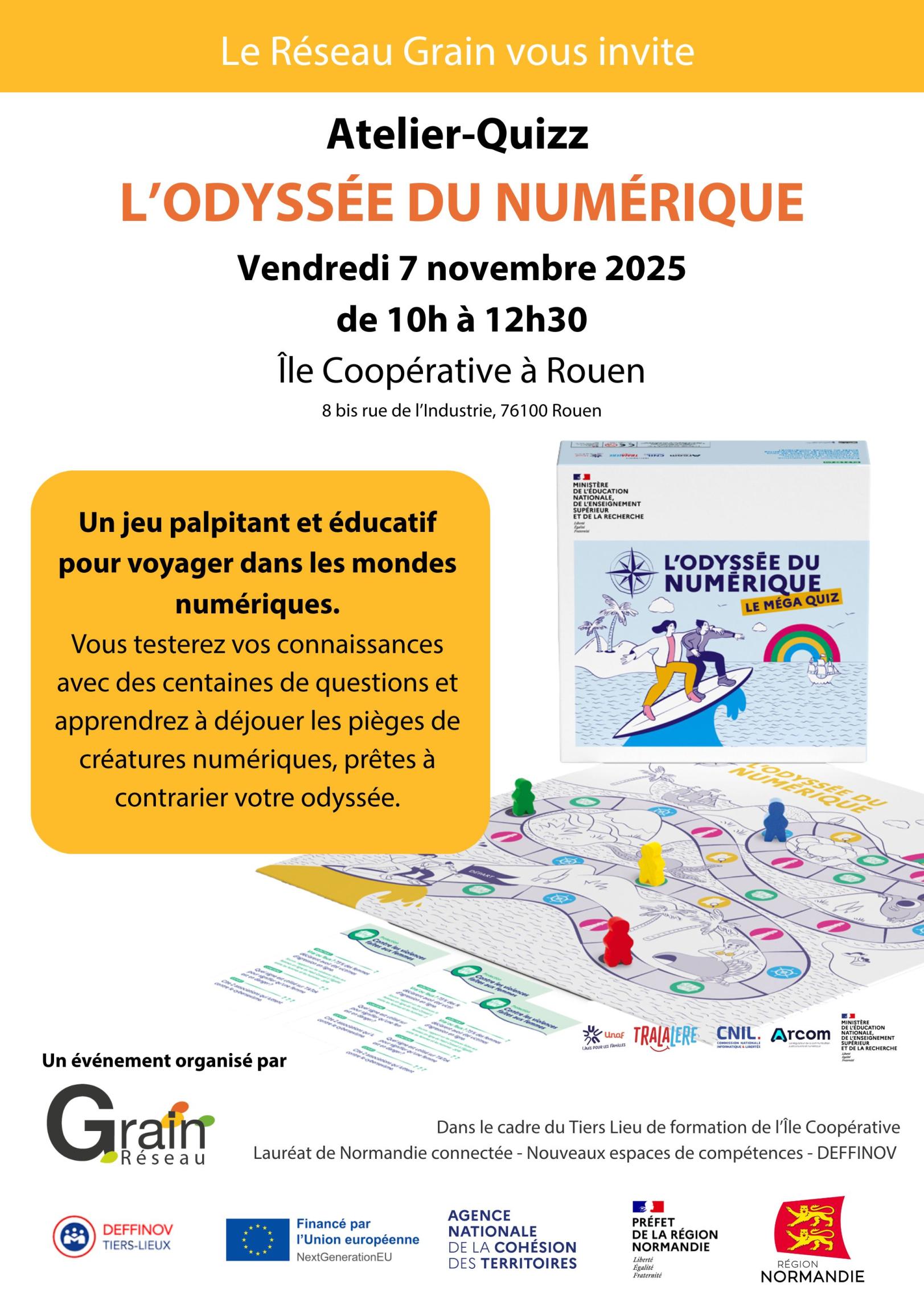 Flyer Odyssée du Numérique Flyer Odyssée du Numérique