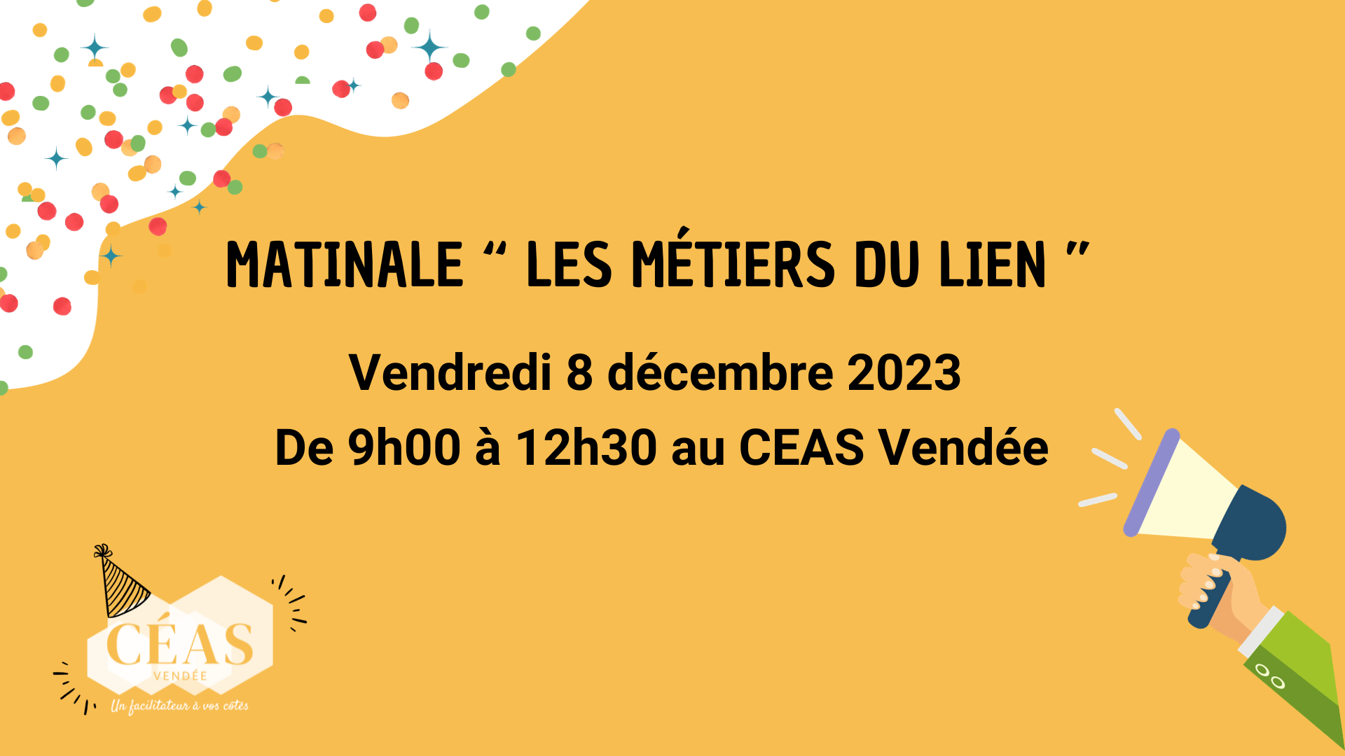 60 ans CEAS Vendée - Matinale "Les métiers du lien" 60 ans CEAS Vendée - Matinale "Les métiers du lien"