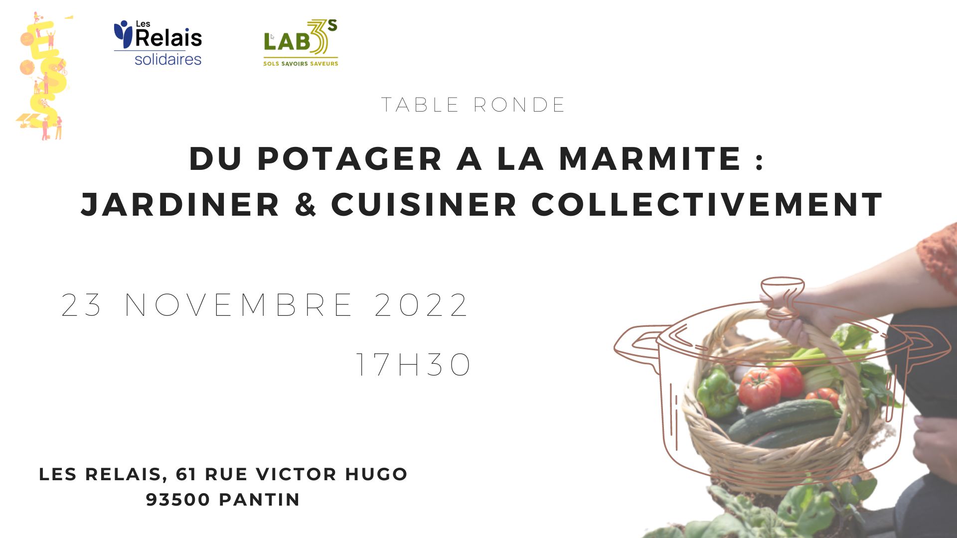 Du potager à la marmite, visuel table ronde