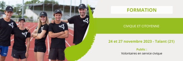 Formation civique et citoyenne 24 et 27 novembre 2023 Formation civique et citoyenne 24 et 27 novembre 2023