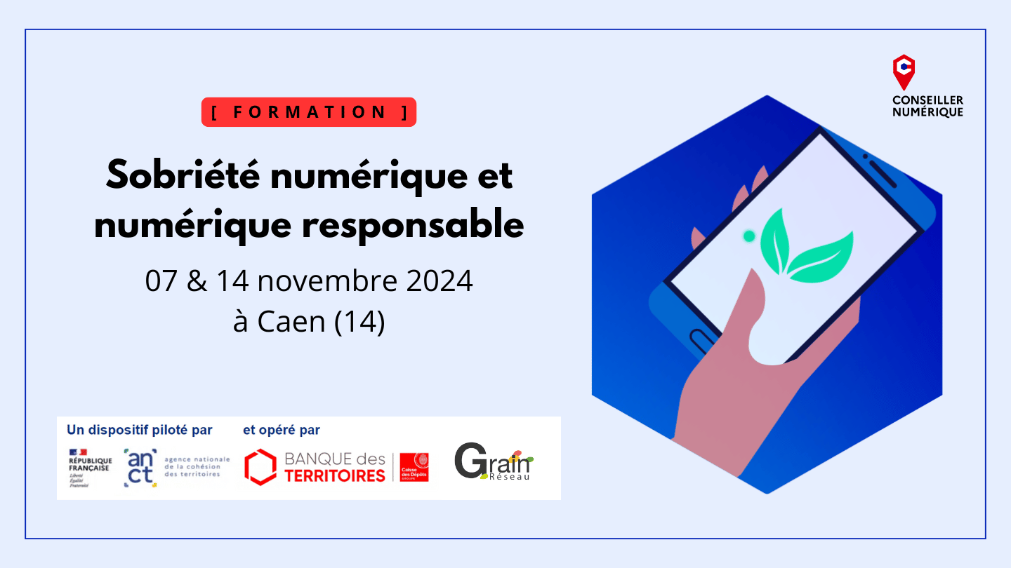 Formation Réseau Grain : Sobriété numérique et numérique responsable Formation Réseau Grain : Sobriété numérique et numérique responsable