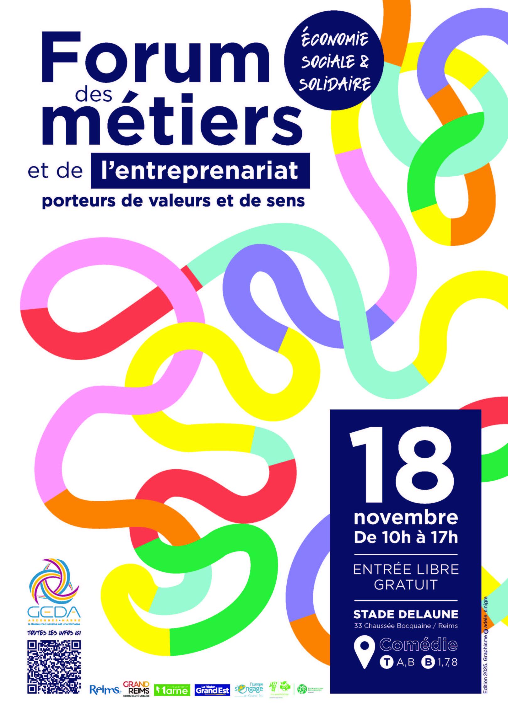 Affiche du Forum ESS 2025 Reims