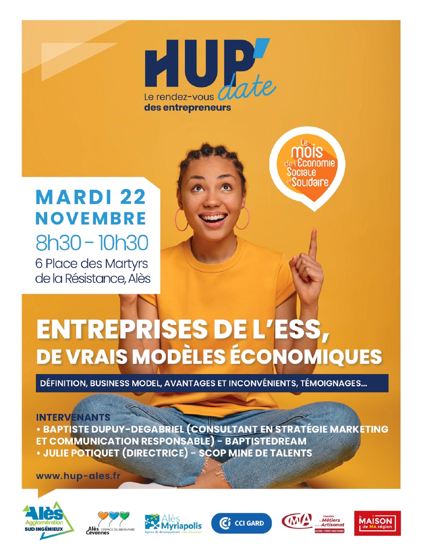 HUP'date#5 : Entreprises de l'ESS, de vrais modèles économiques HUP'date#5 : Entreprises de l'ESS, de vrais modèles économiques