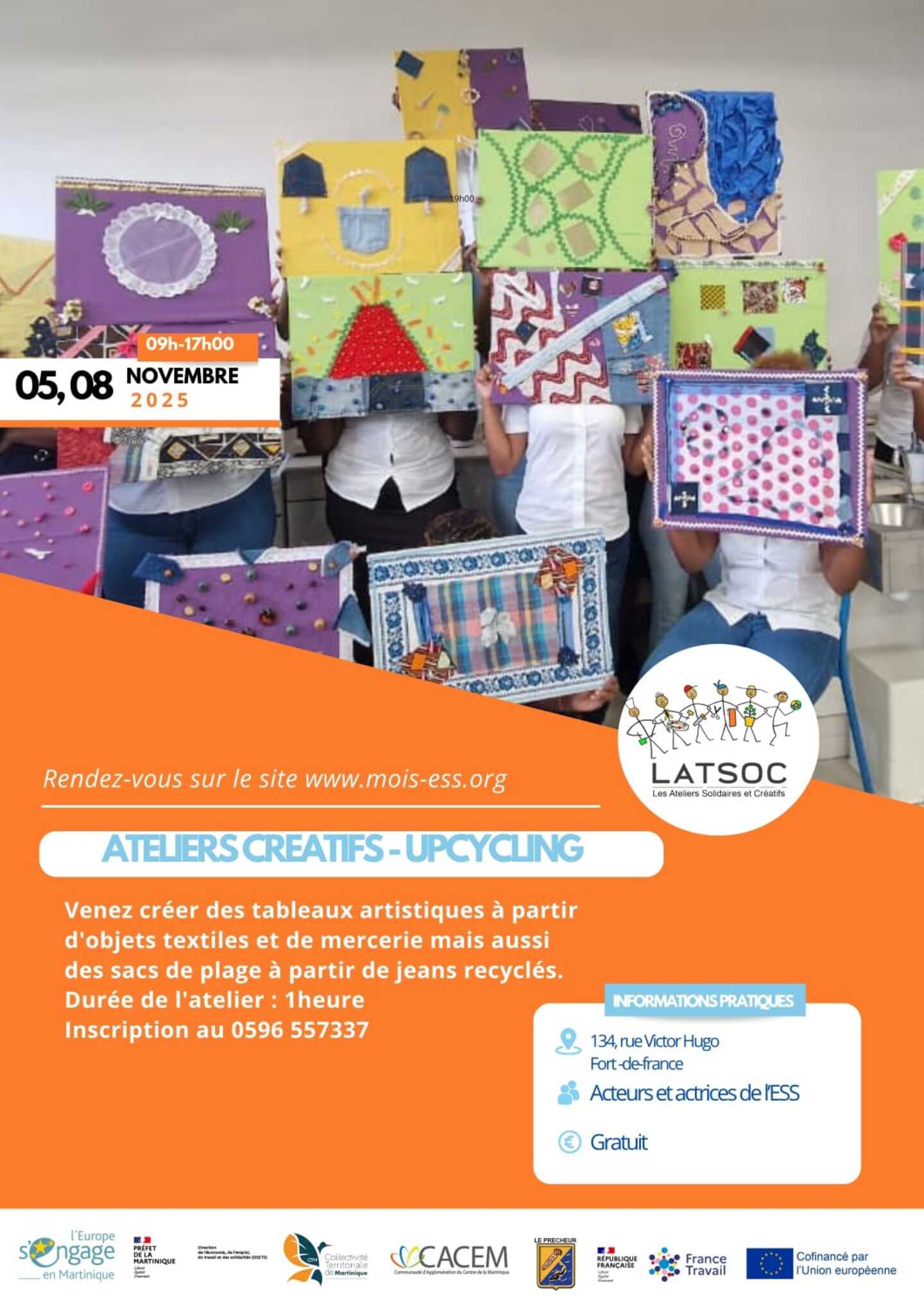 ateliers créatifs upcycling
