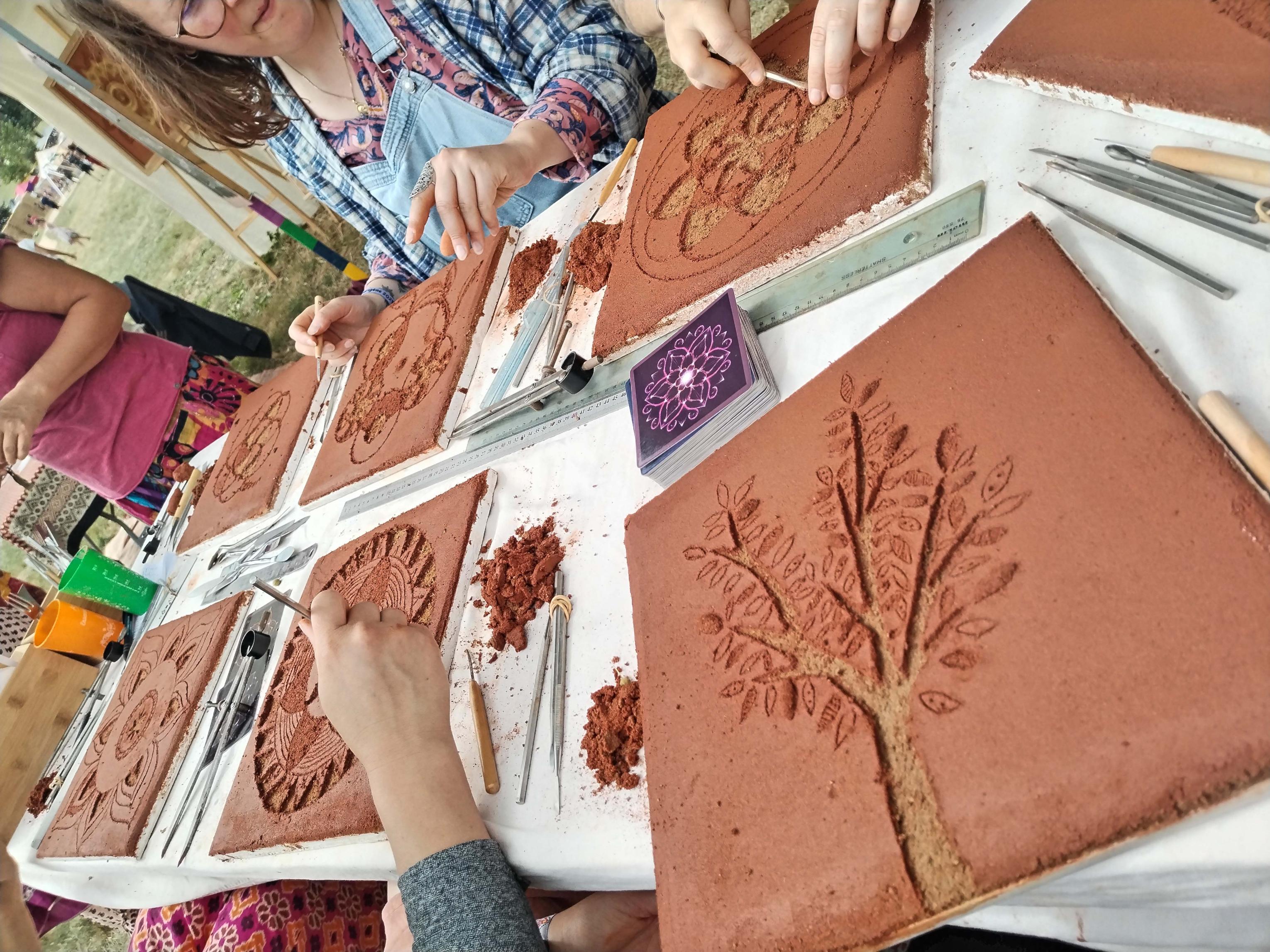 Atelier Sgraffito Exemples de sgraffito