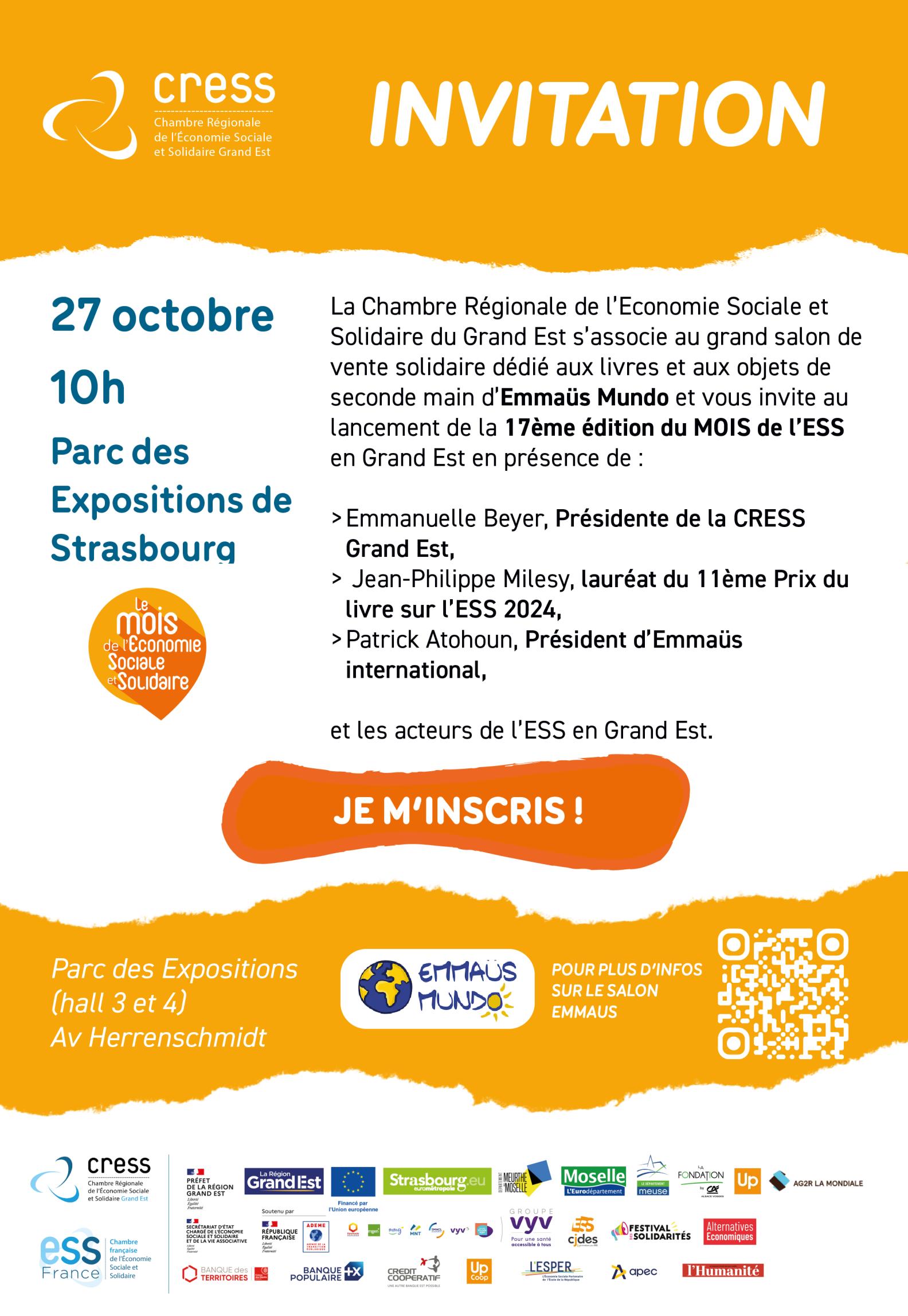 INVITATION LANCEMENT MOIS ESS REGION GRAND EST INVITATION LANCEMENT MOIS ESS REGION GRAND EST
