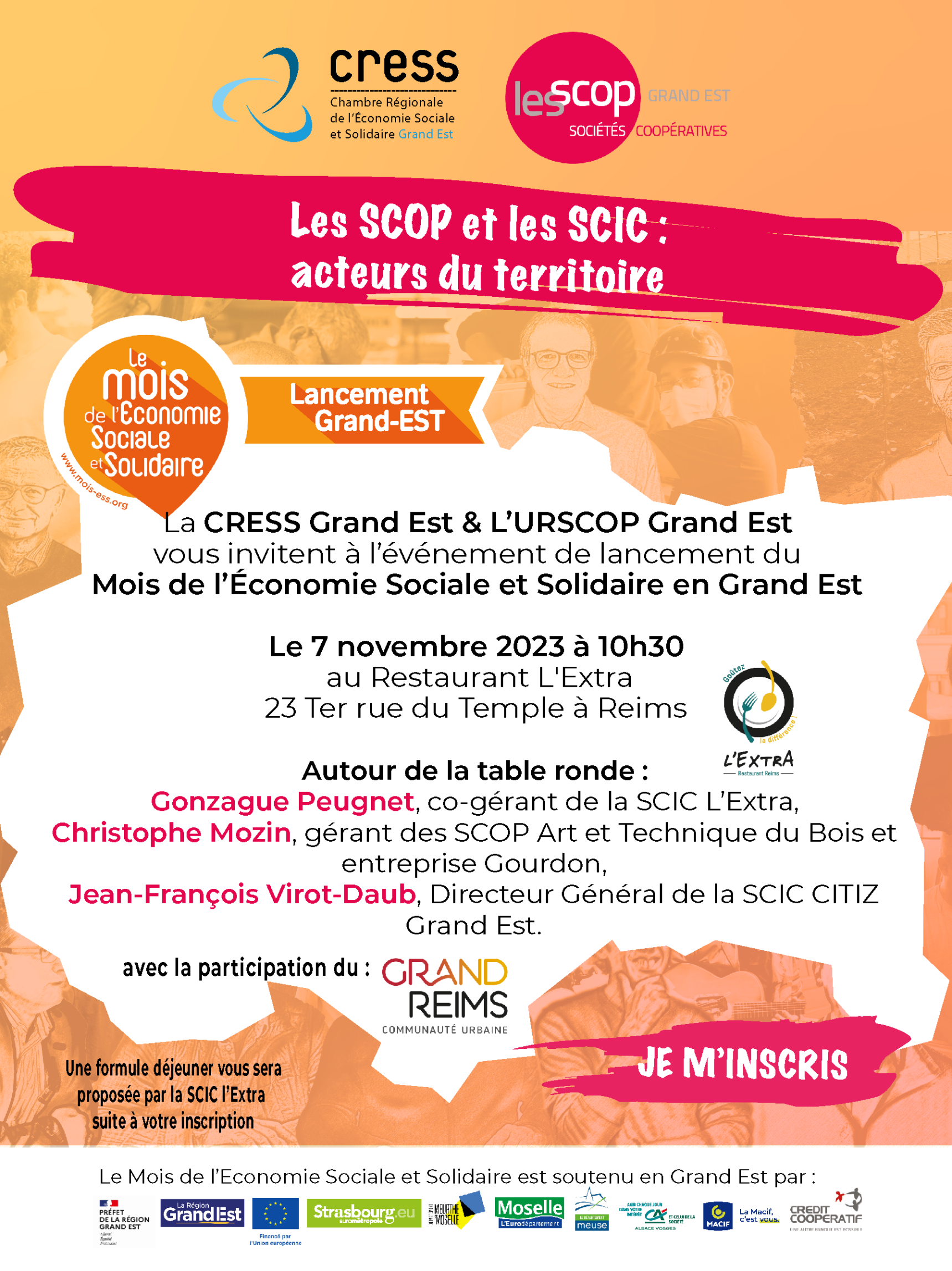 SCO & SCIC Acteurs du territoire LANCEMENT MOIS ESS GRAND EST