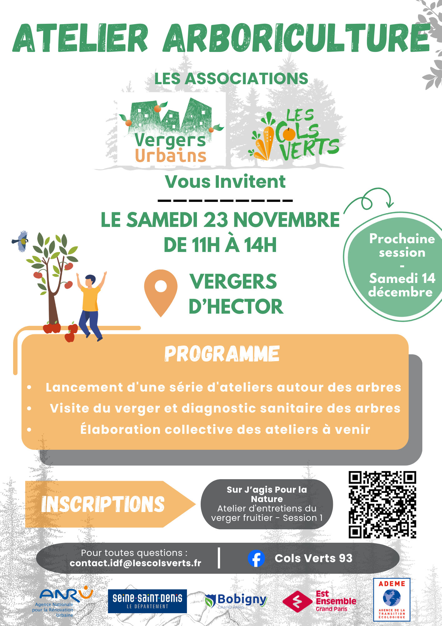 Affiche - Atelier arboriculture 1 Atelier sur l'arboriculture et l'entretien des arbres fruitiers