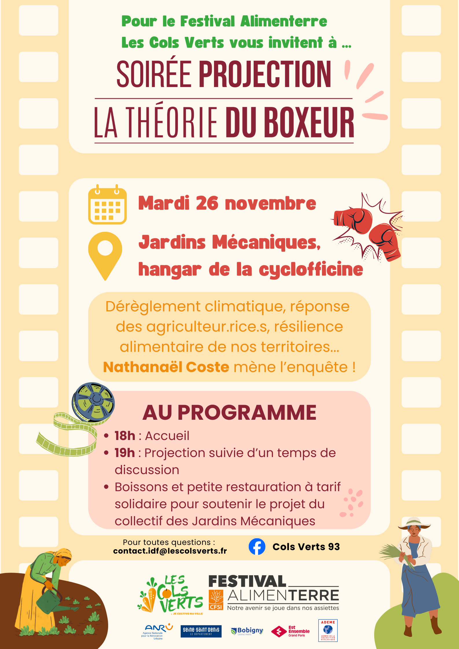 Affiche - Projection de la Théorie du Boxeur Affiche - Projection de la Théorie du Boxeur