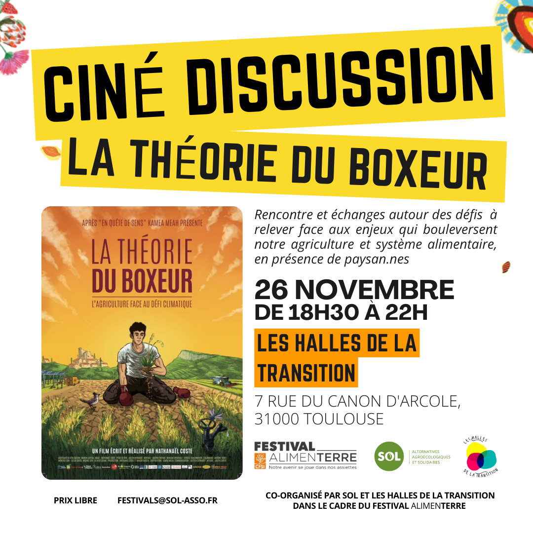 projection film ALIMENTERRE La théorie du boxeur - 26 novembre