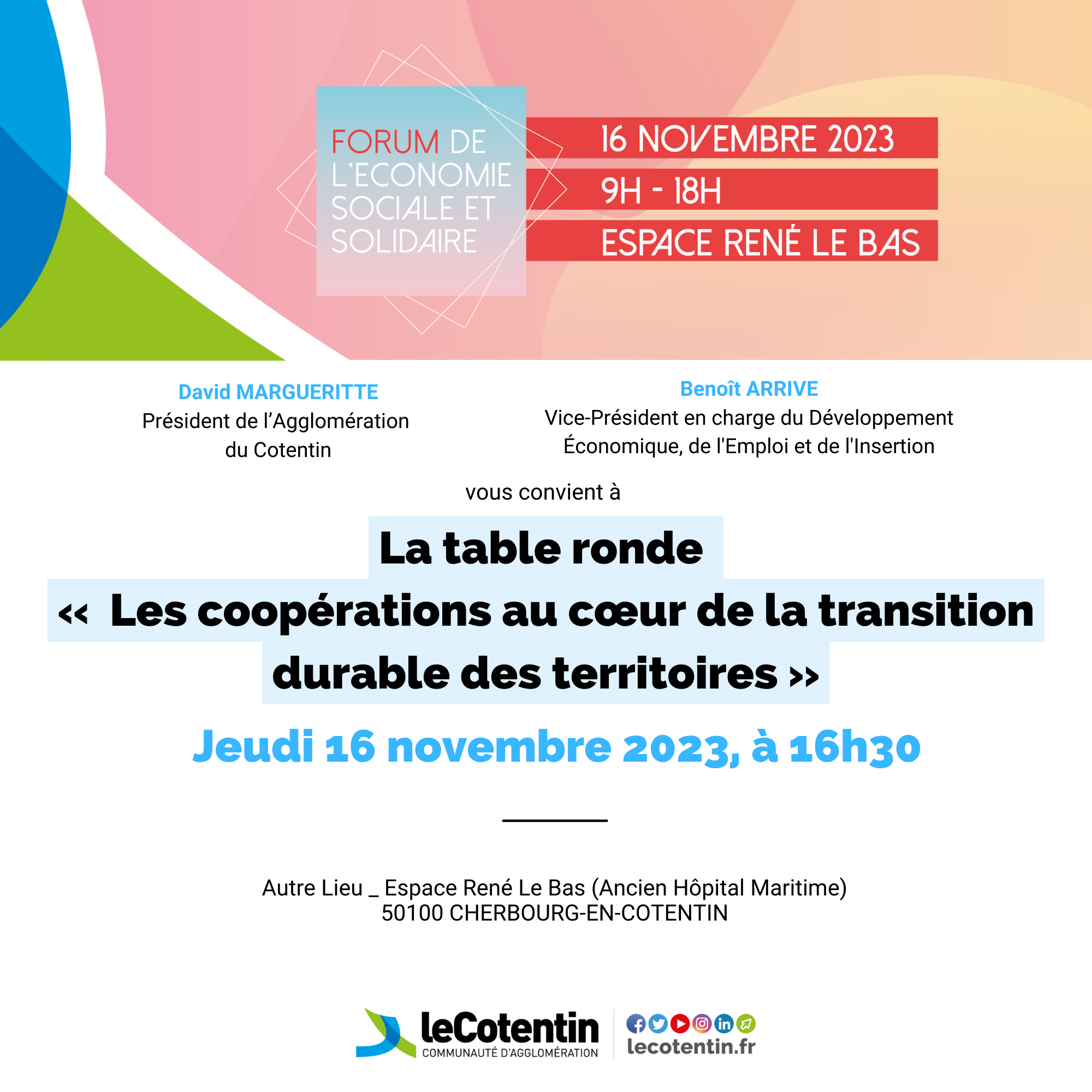 Les coopérations au cœur de la transition durable des territoires Les coopérations au cœur de la transition durable des territoires