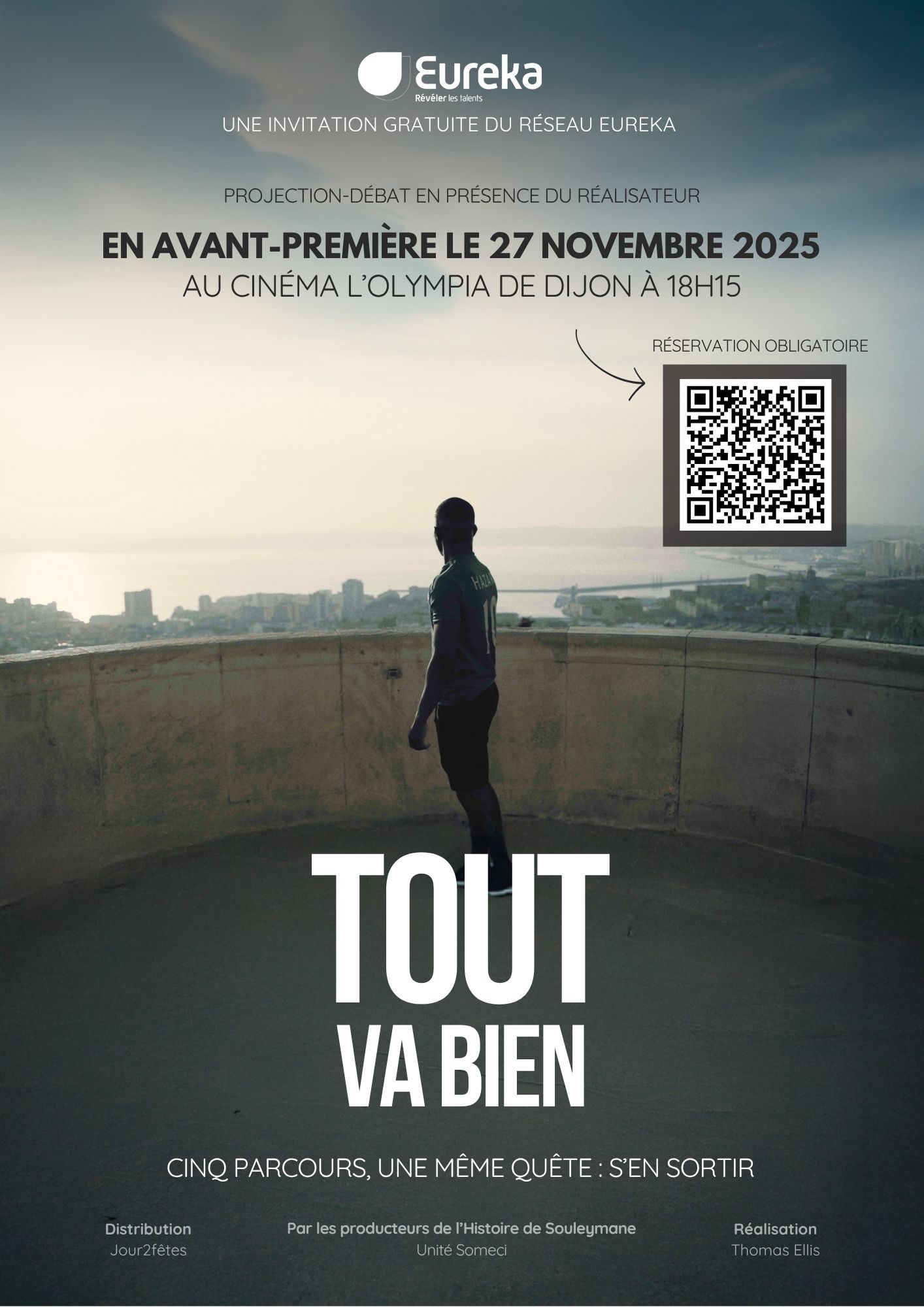 Invitation ciné débat Eureka - film Tout va bien - 27 novembre à Dijon Invitation ciné débat du film "Tout va bien" par Eureka le 27 novembre - Contact : communication@eureka-interim.fr