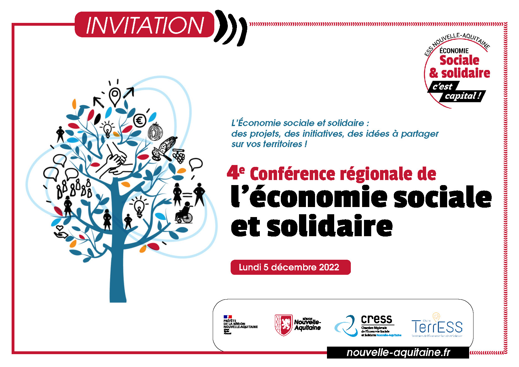 affiche Invitation4eConferenceRegionaleESS 2022
