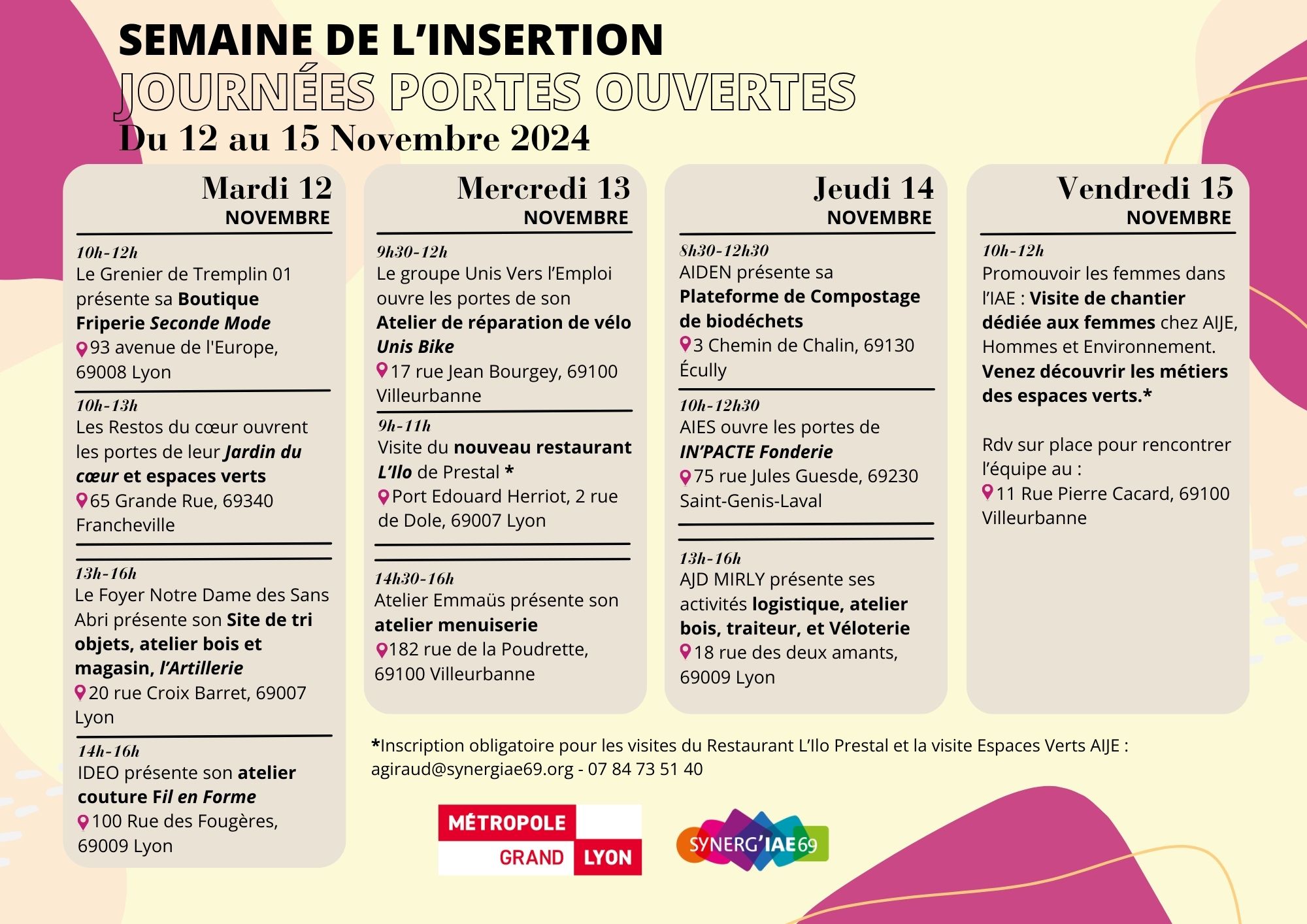 Semaine de l'insertion Semaine de l'insertion : Portes ouvertes SIAE