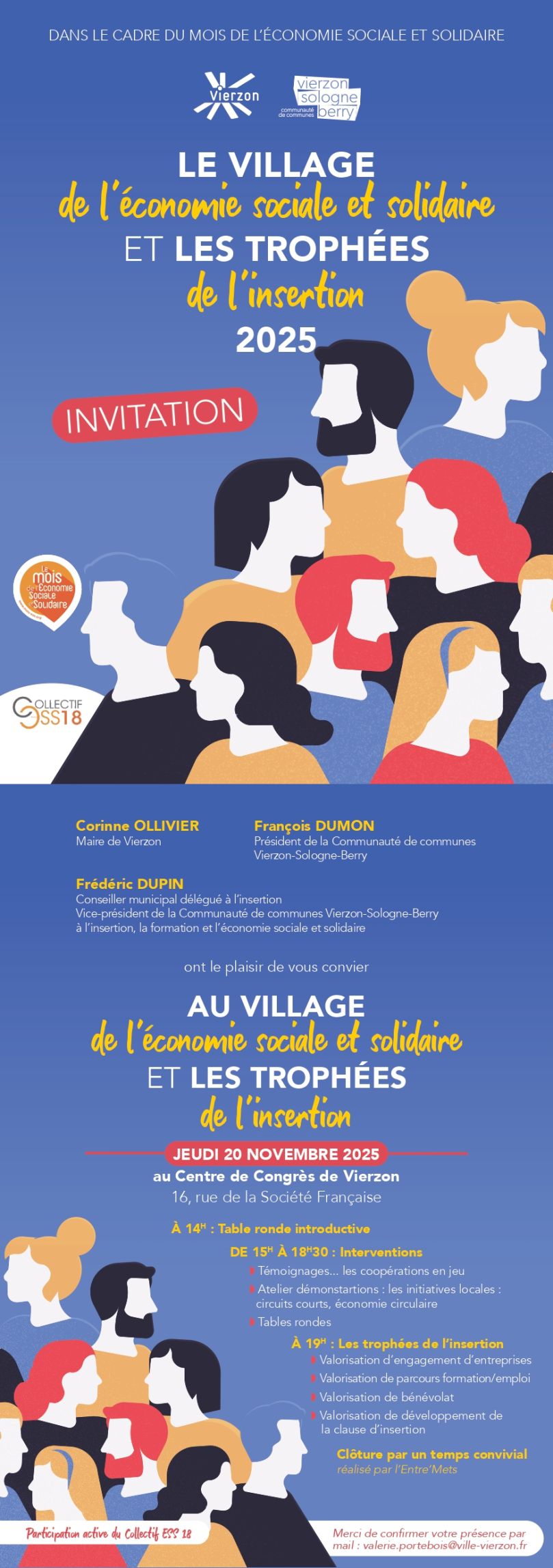 Le village de l'ESS et les trophées de l'insertion DANS LE CADRE DU MOIS DE L’ESS AVEC DIFFERENTS ACTEURS DE L'ESS DU TERRITOIRE : Le village de l'ESS, conférences et les trophées de l'insertion