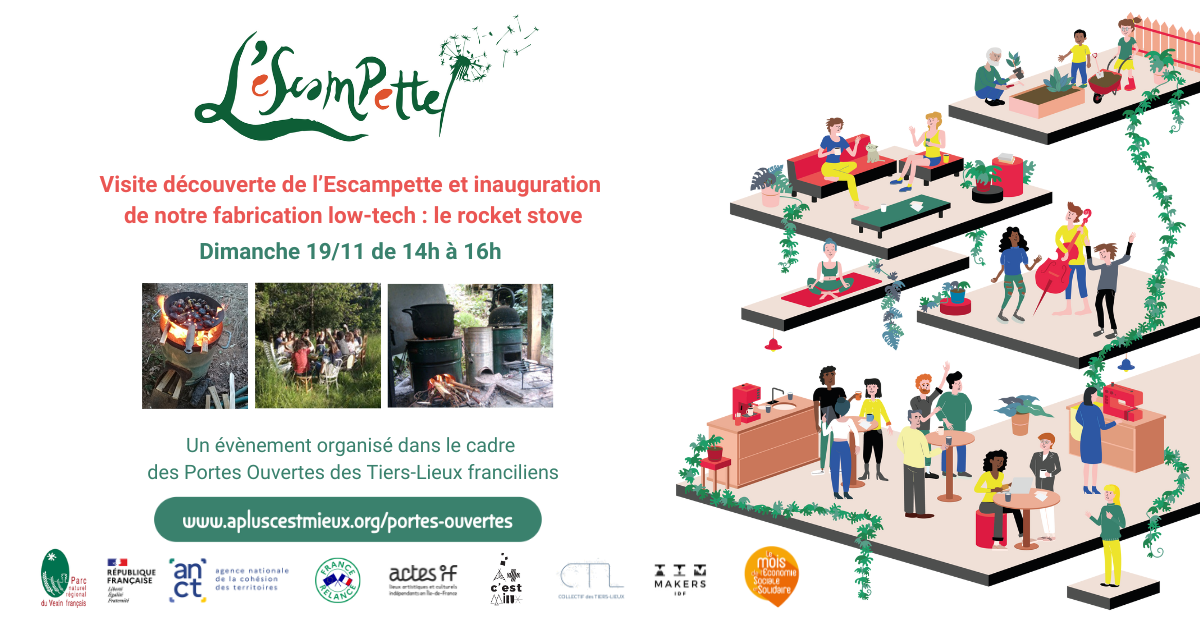 Visite & inauguration low-tech rocket stove Visite & inauguration low-tech rocket stove