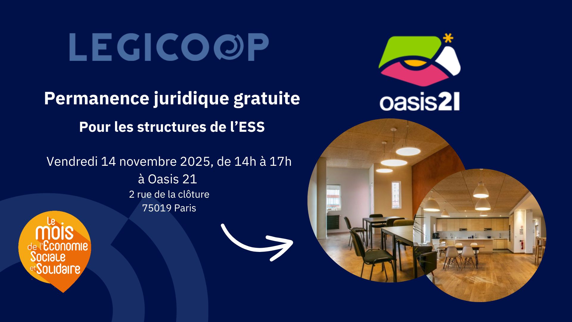 Legicoop - permanence gratuite mois de l ESS - 2025
