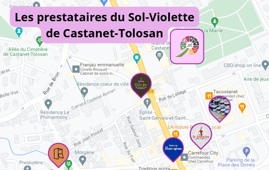 Les prestataires du Sol-Violette de Castanet-Tolosan