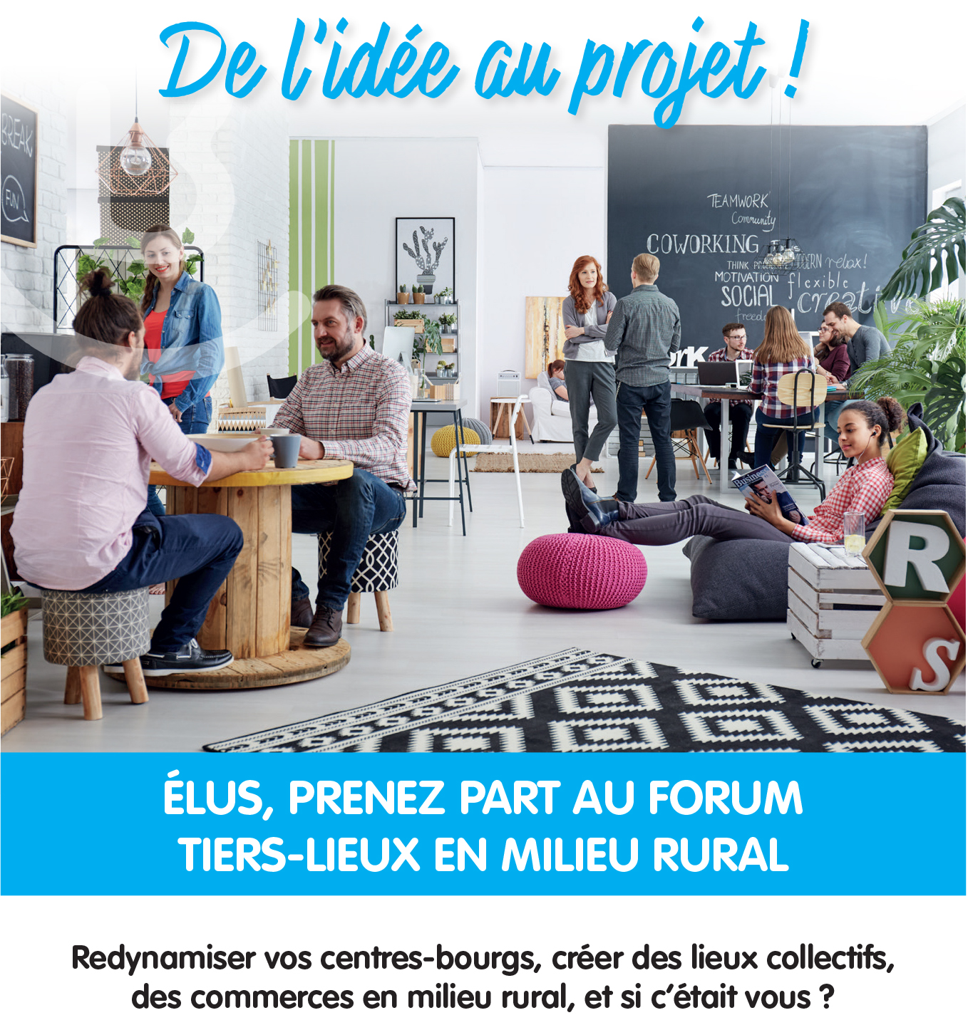 Rencontre tiers-lieux en milieu rural flyer TL