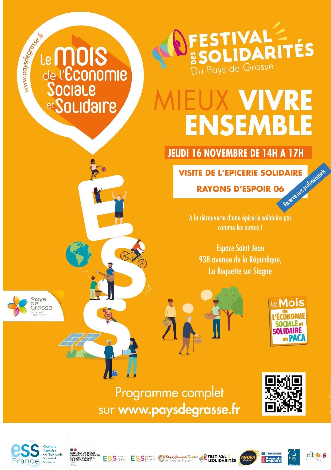 Visite de RAYONS D'ESPOIR 06, EPICERIE SOLIDAIRE - Jeudi 16 novembre de 14h à 17h Visite de l'épicerie solidaire RAYONS D'ESPOIR 06