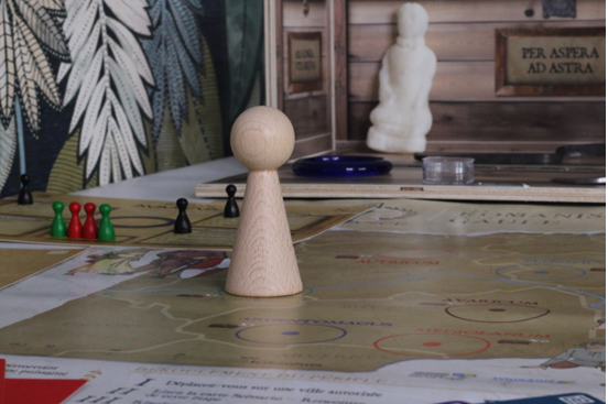 Pion sur un jeu mathématique