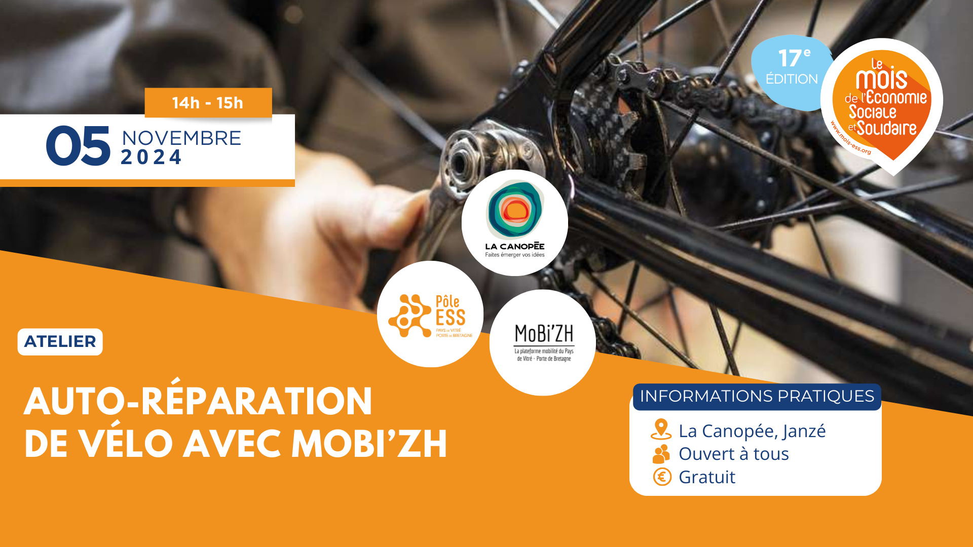 Auto-réparation de vélo avec MoBi'ZH Auto-réparation de vélo avec MoBi'ZH