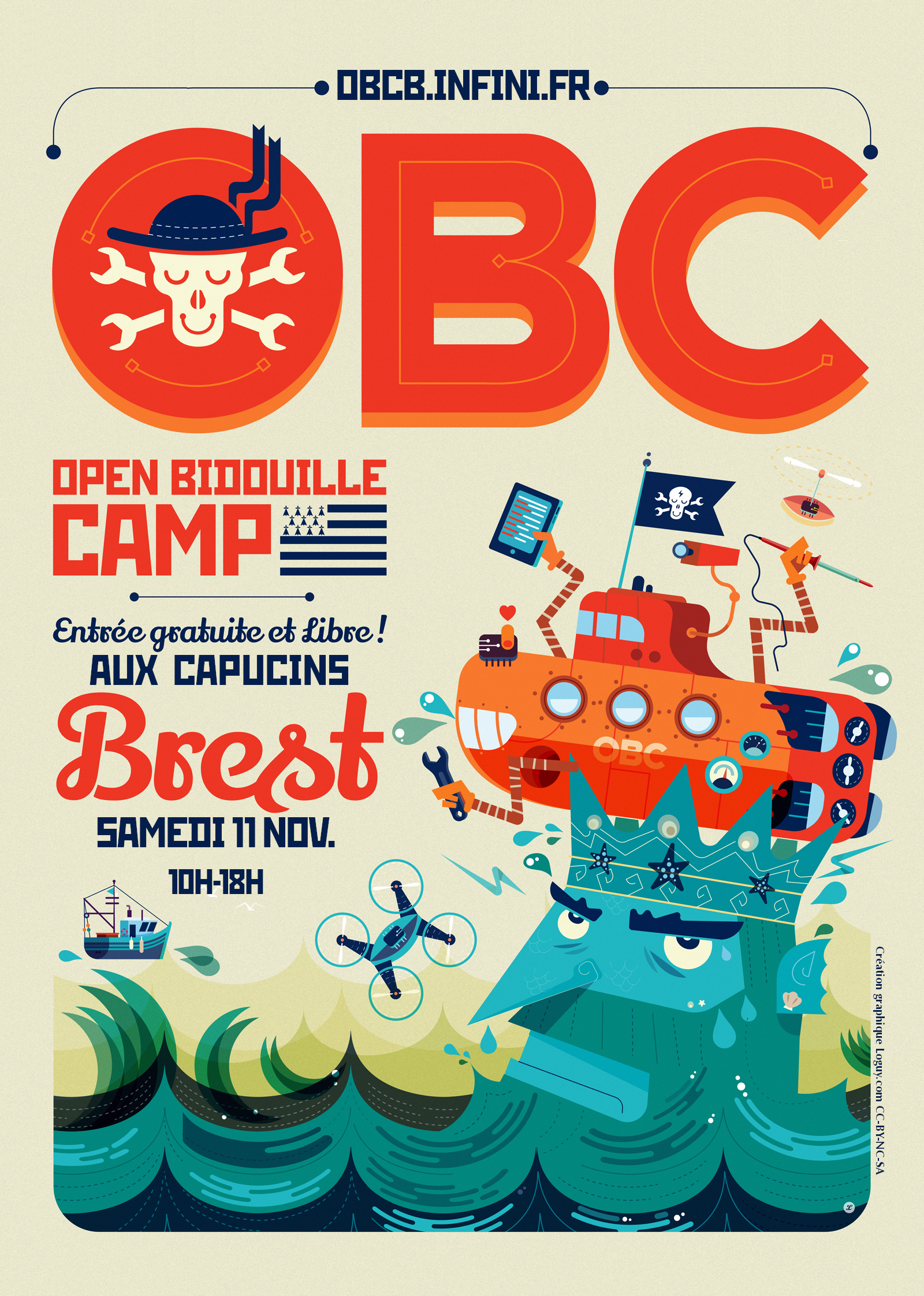 OPen Bidouille Camp Brest 2023 Affiche Open Bidouille Camp Brest