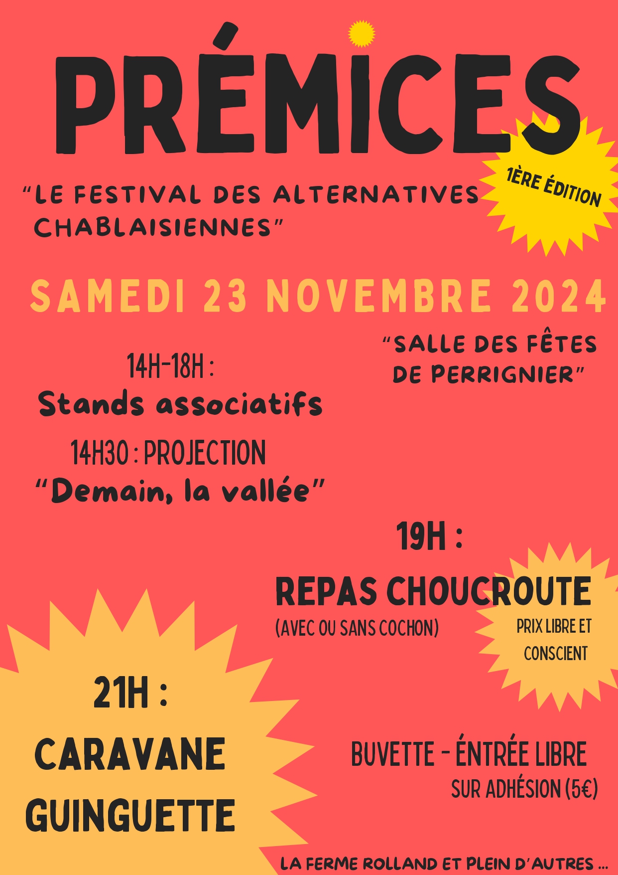 PREMICES - Le Festival des alternatives chablaisiennes - 1ère édition PREMICES - Le Festival des alternatives chablaisiennes - 1ère édition