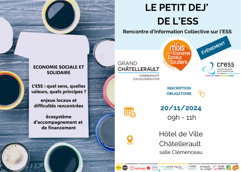 Réunions d’Information Collective Locale de l’ESS à Châtellerault