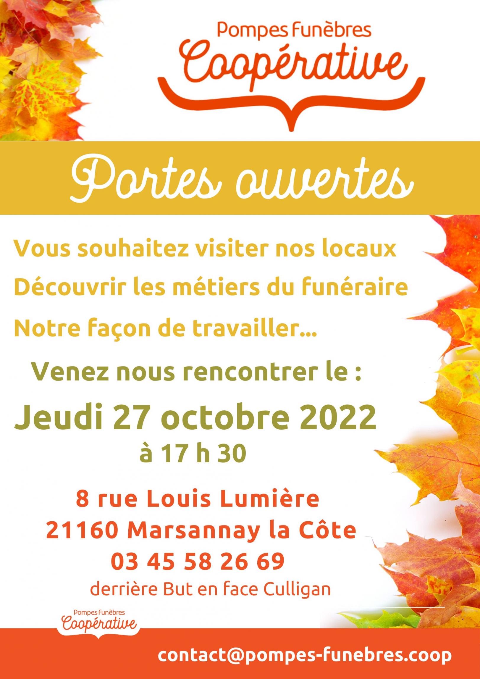 Portes ouvertes des pompes funèbres coopérative 