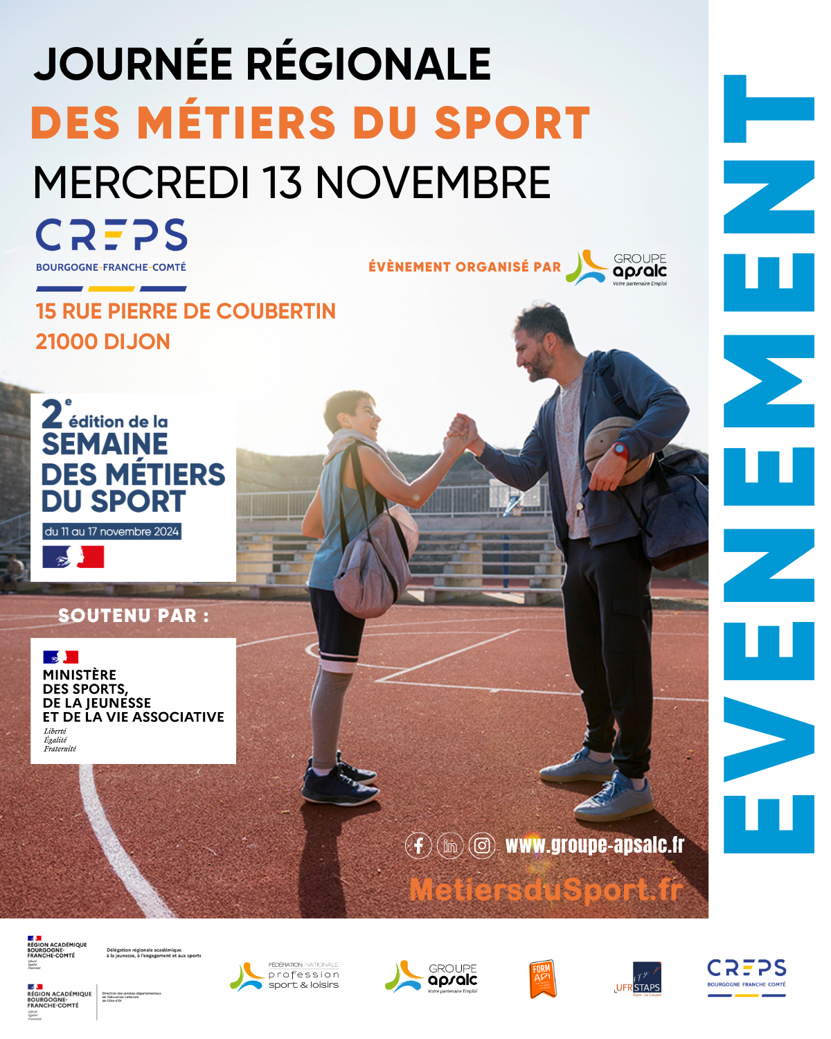 Journée Régionale des Métiers du Sport - 13/11/2024 Journée Régionale des Métiers du Sport - 13/11/2024