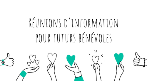 réunion d'informations nouveaux bénévoles du mardi 14 novembre de 16h à 17h30 réunion d'informations nouveaux bénévoles du mardi 14 novembre de 16h à 17h30