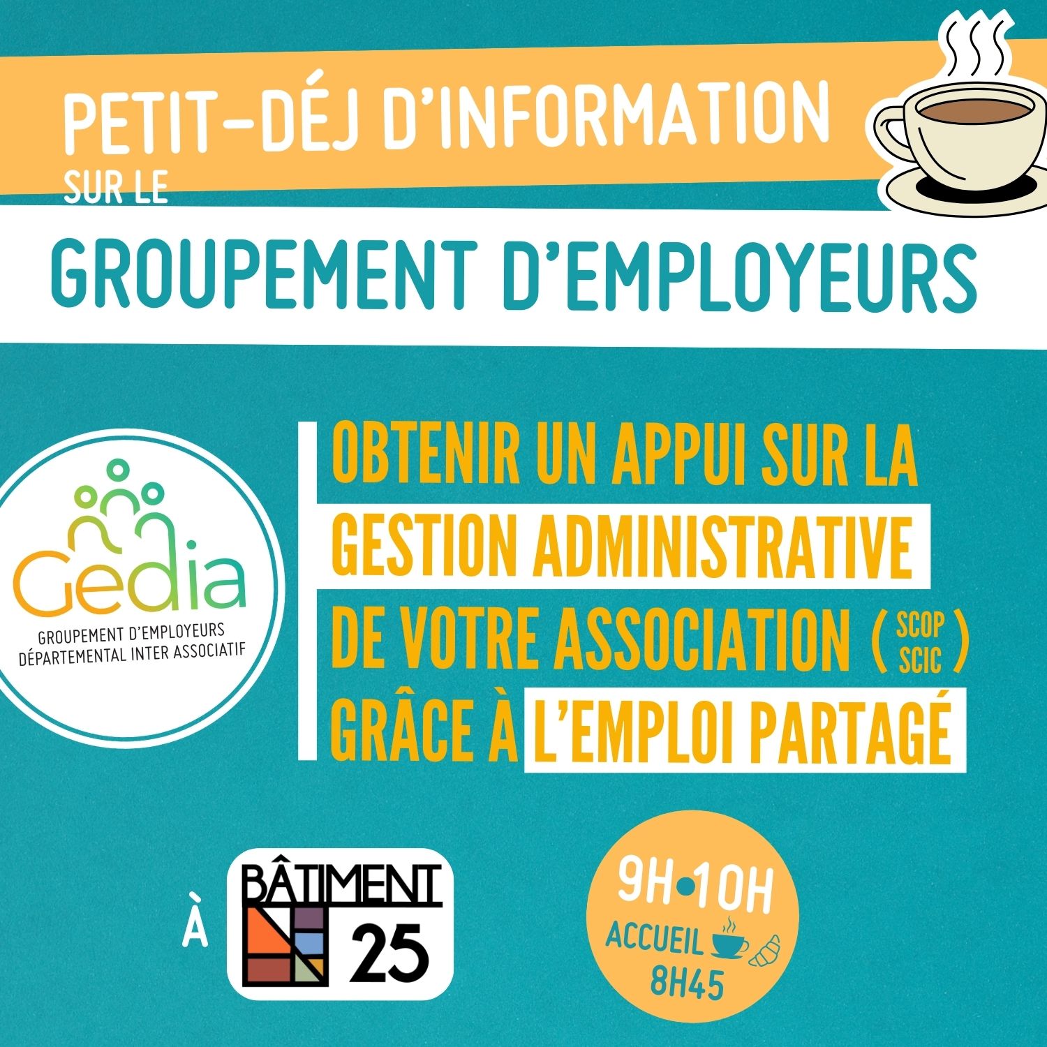 Petit-déj d'info avec GEDIA