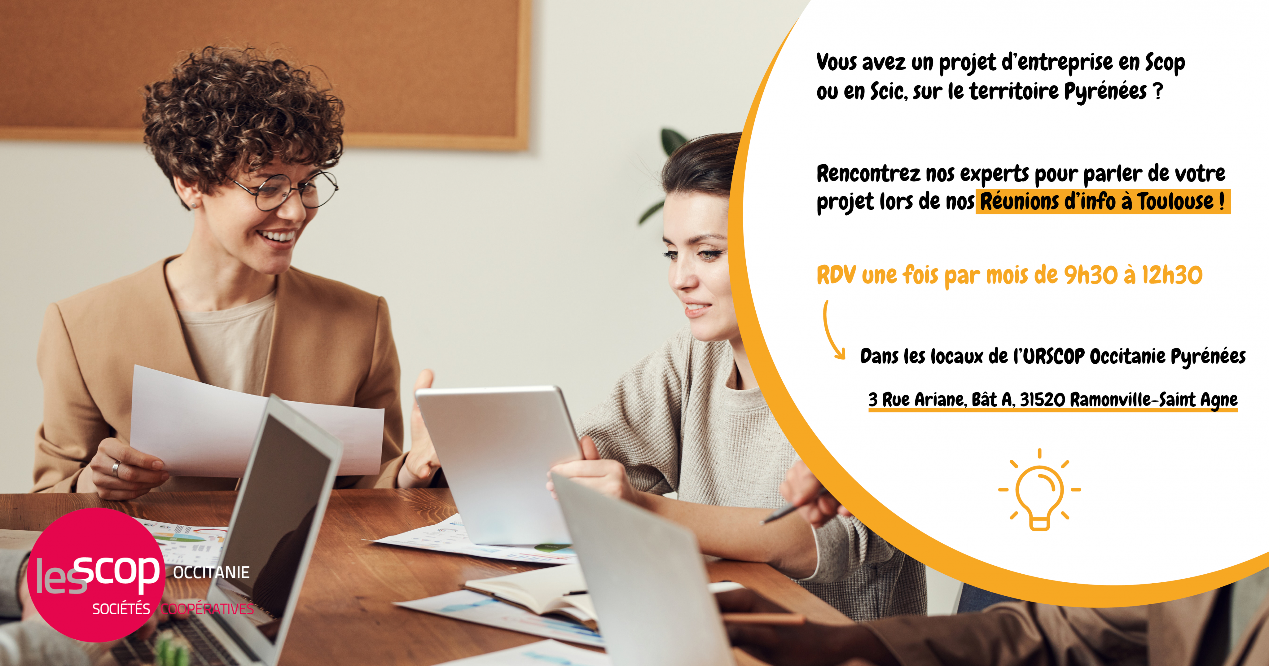 Réunion d'information gratuite pour porteurs de projet Réunion d'information gratuite pour porteurs de projet