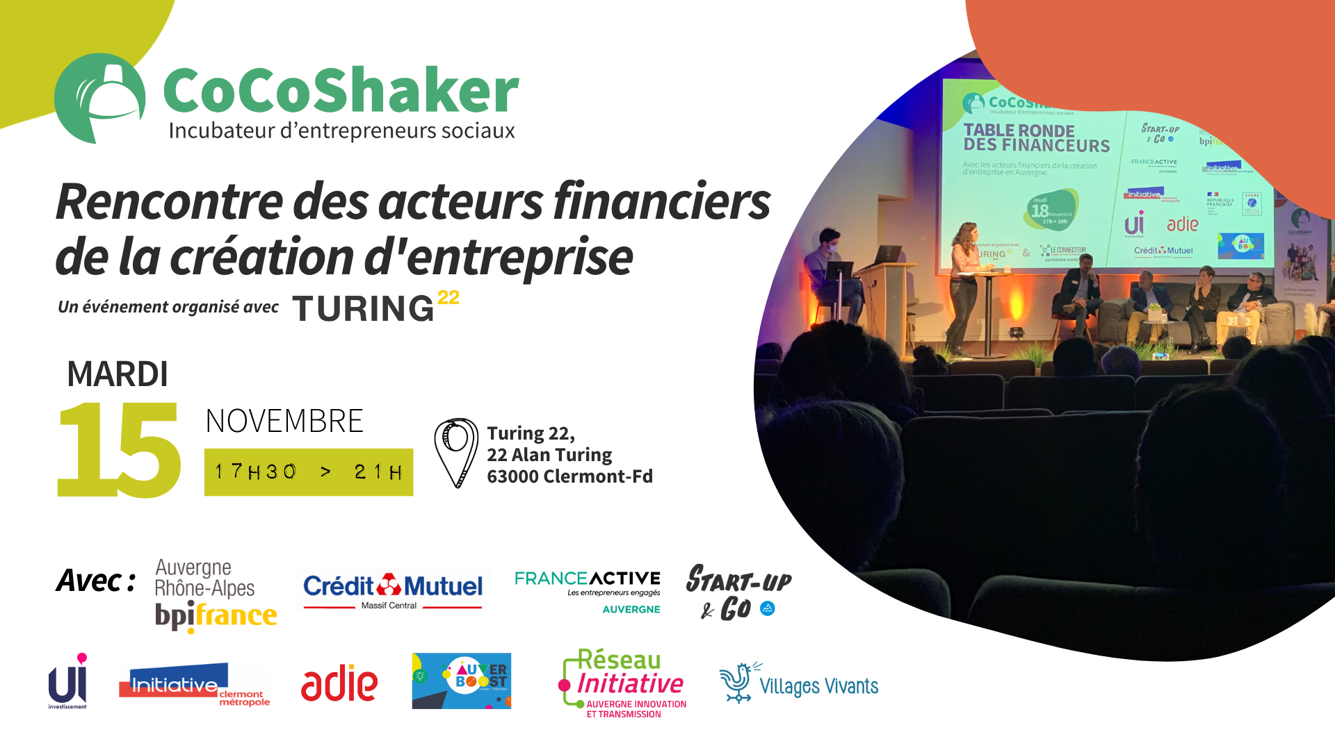 Rencontre des acteurs financiers de la création d'entreprise