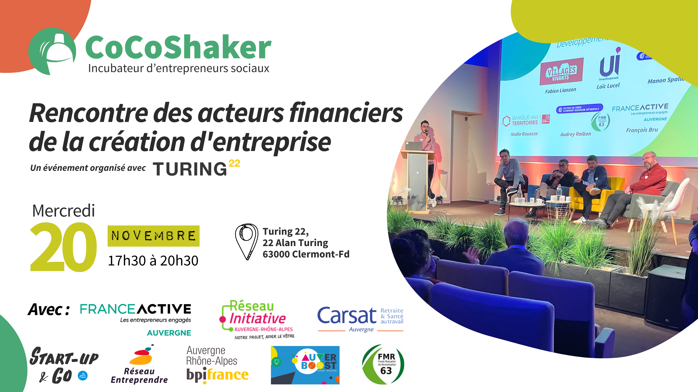 Visuel de la Rencontre des acteurs financiers de la création d'entreprise