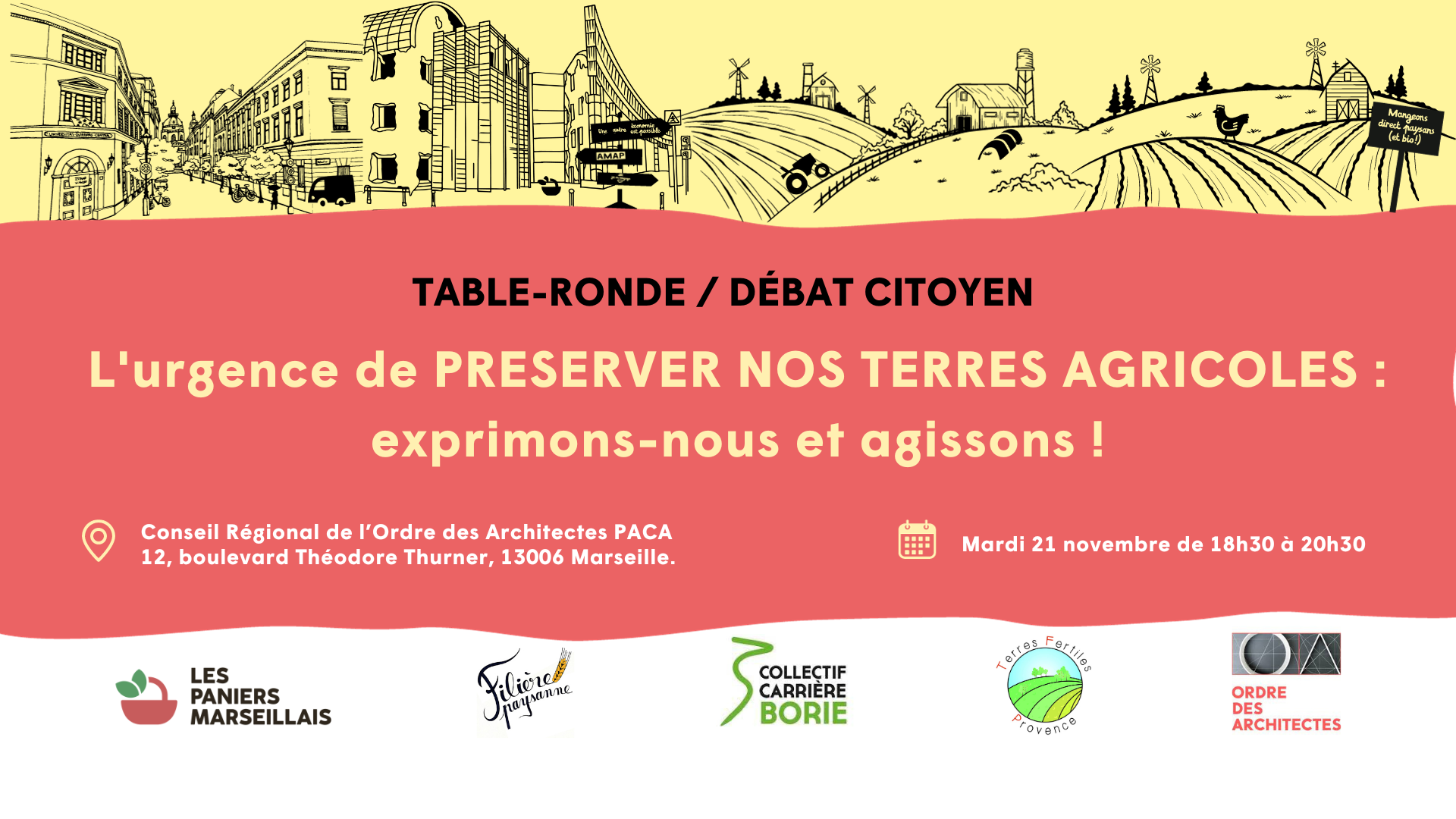 [ RENCONTRE PUBLIQUE ] L'urbanisation menace nos terres agricoles et notre souveraineté alimentaire locale, exprimons-nous et agissons !
