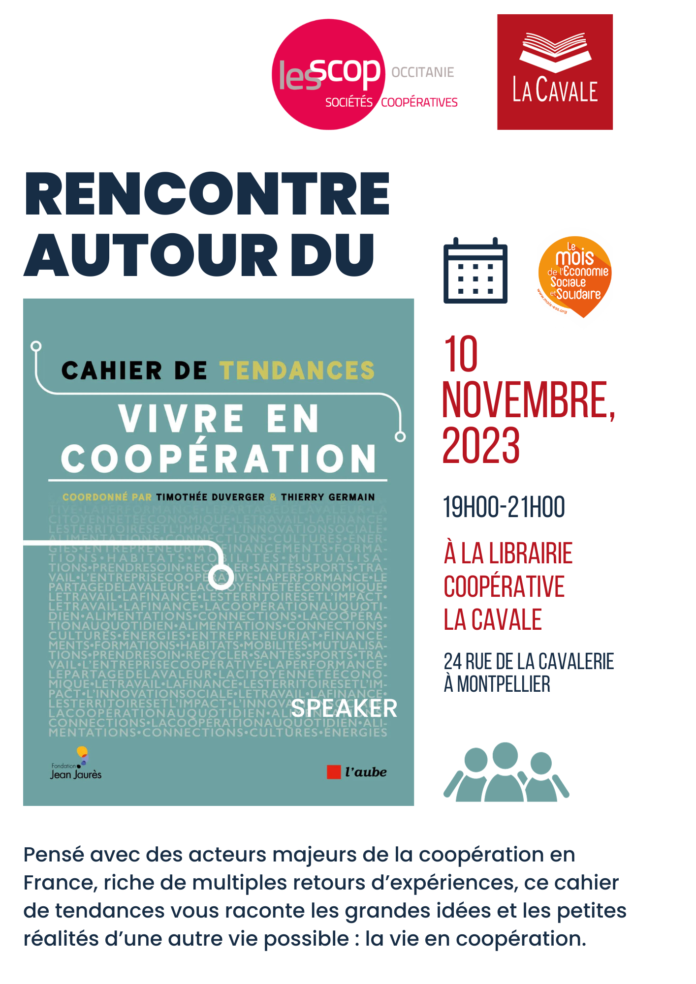 Rencontre autour de l'ouvrage "Vivre en coopération" Vivre en Coopération