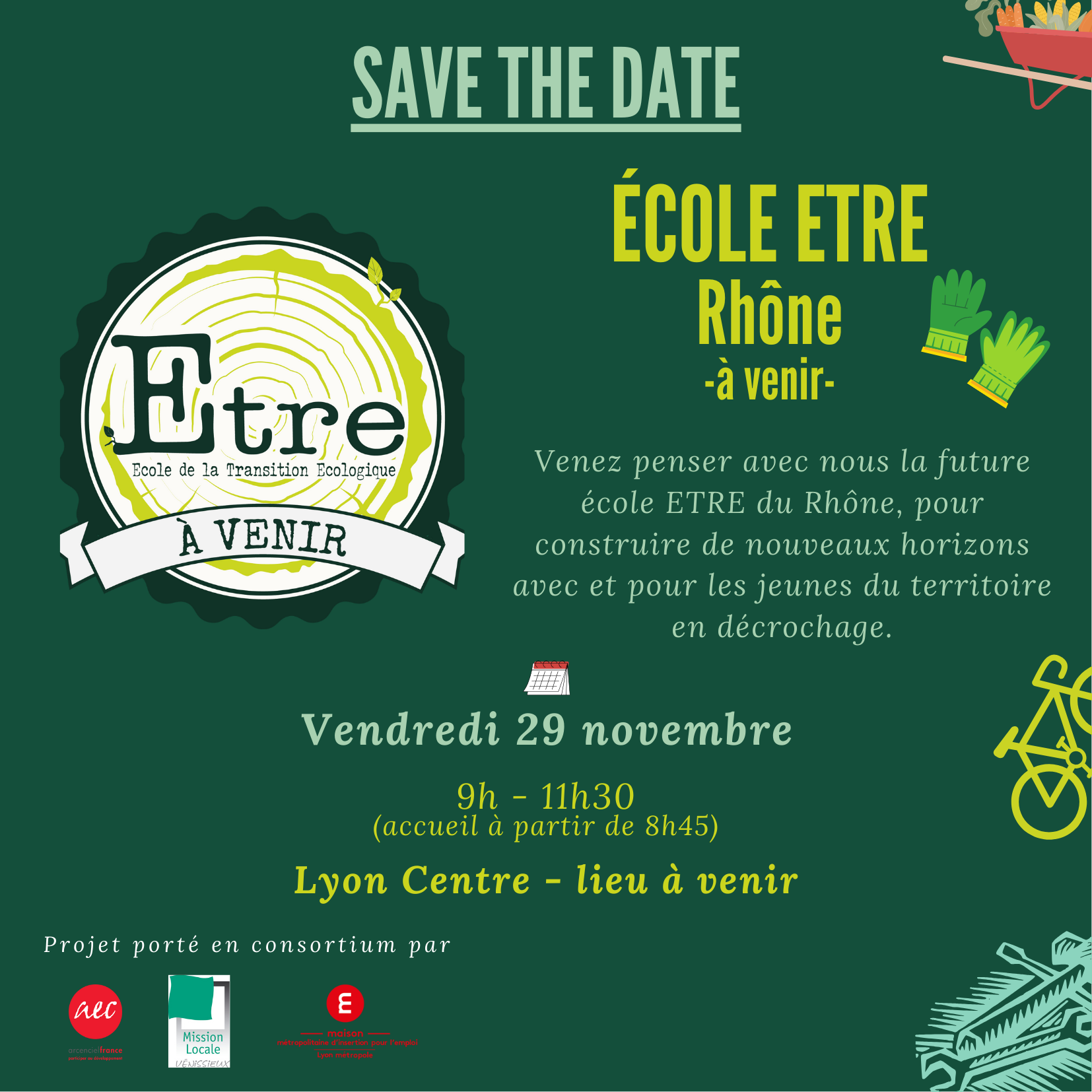 Venez penser avec nous la future école ETRE Rhône école ETRE Rhône à venir