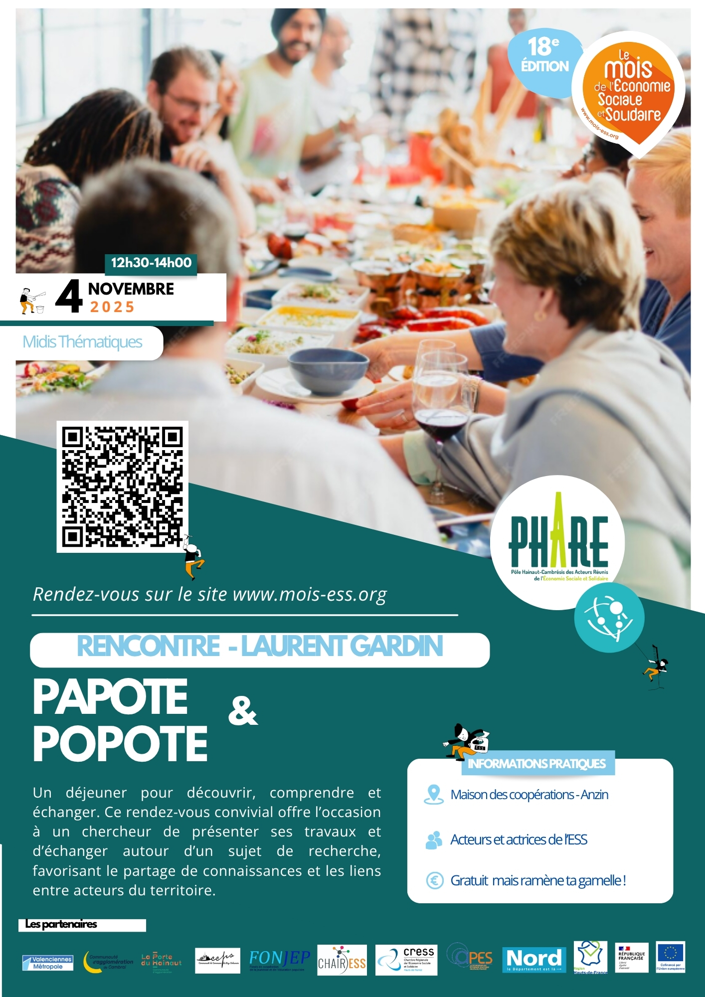 Affiche inviation papote & popte