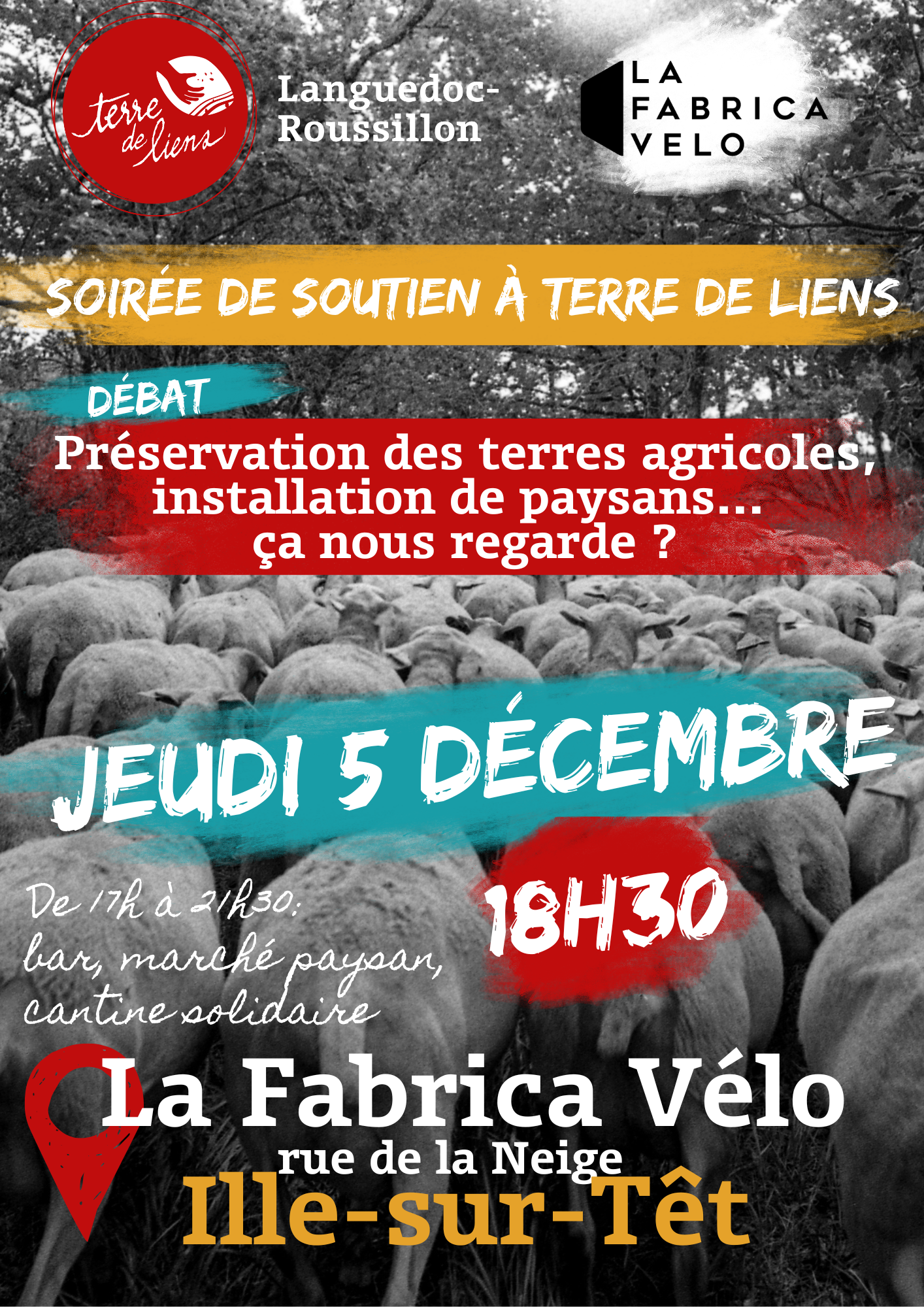 Soirée Terre de Liens La Fabrica Soirée Terre de Liens La Fabrica
