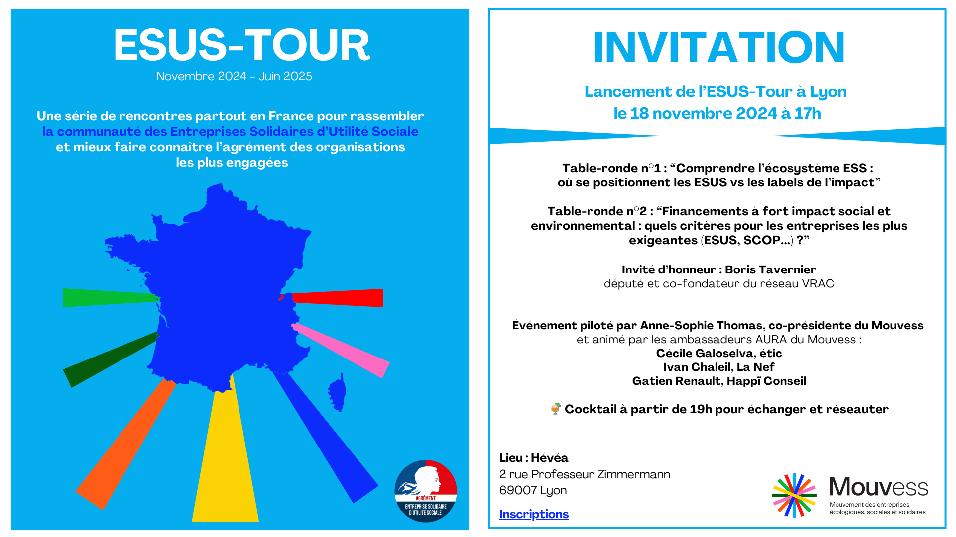 Lancement de l'ESUS-Tour à Lyon - 18 novembre 2024