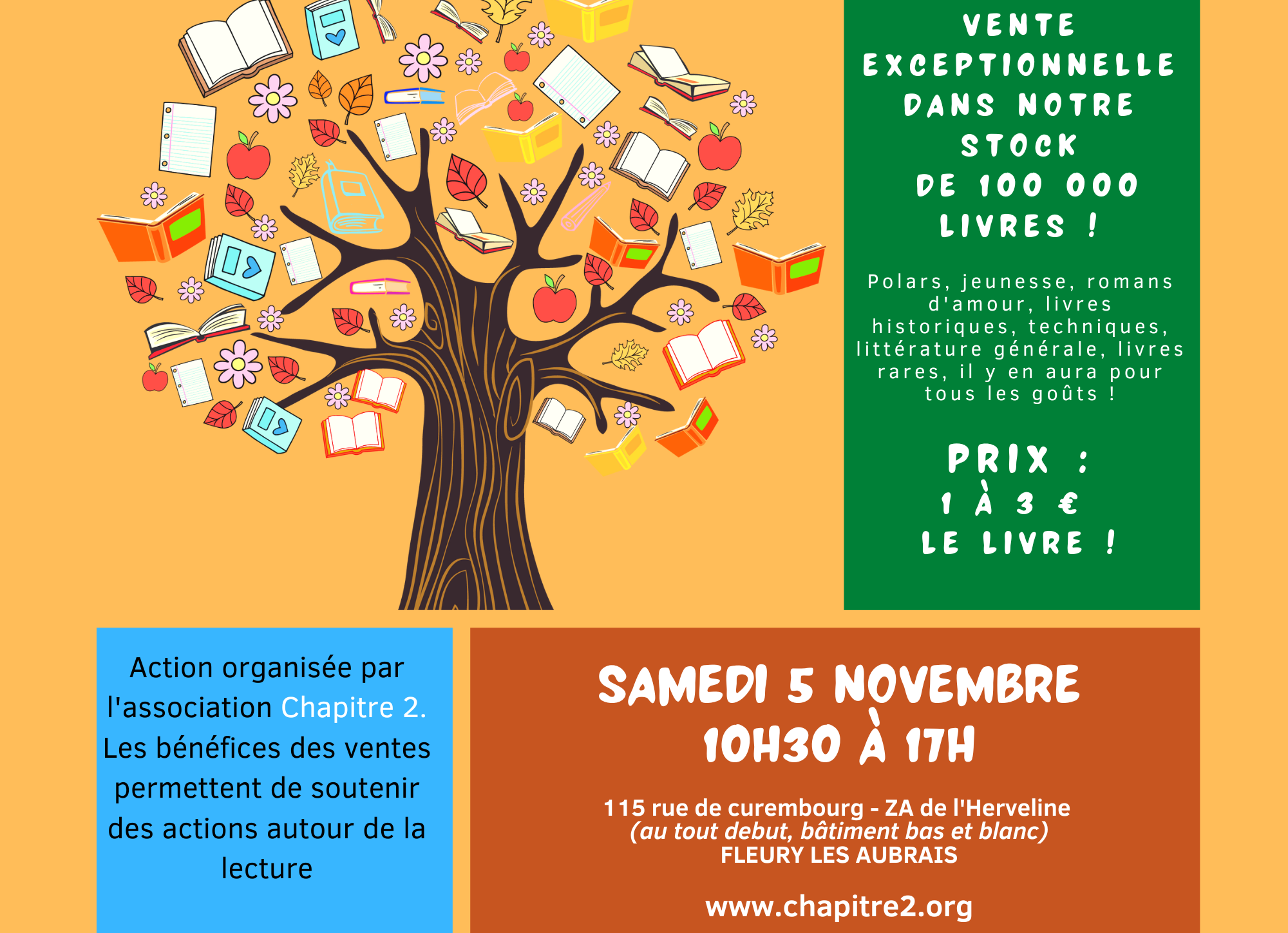 Vente solidaire de livres - 5 Nov