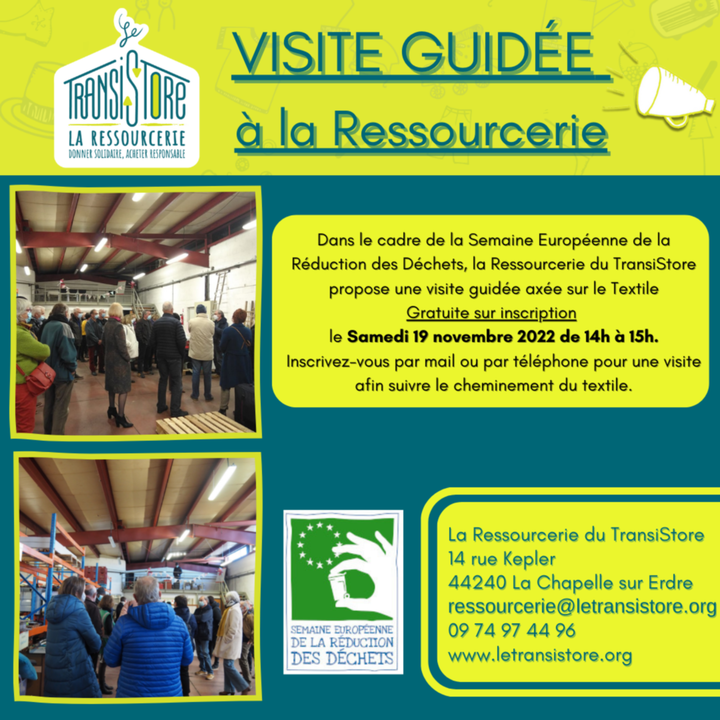 Visite Guidée à La Ressourcerie du TransiStore Visite guidée à La Ressourcerie du TransiStore