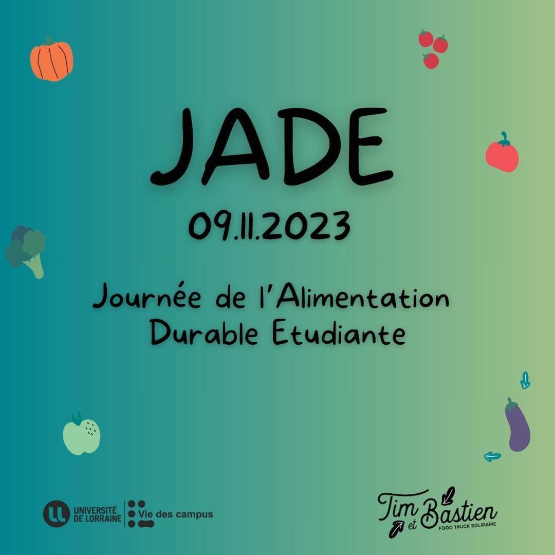 Journée de l'Alimentation Durable Étudiante (JADE #1)