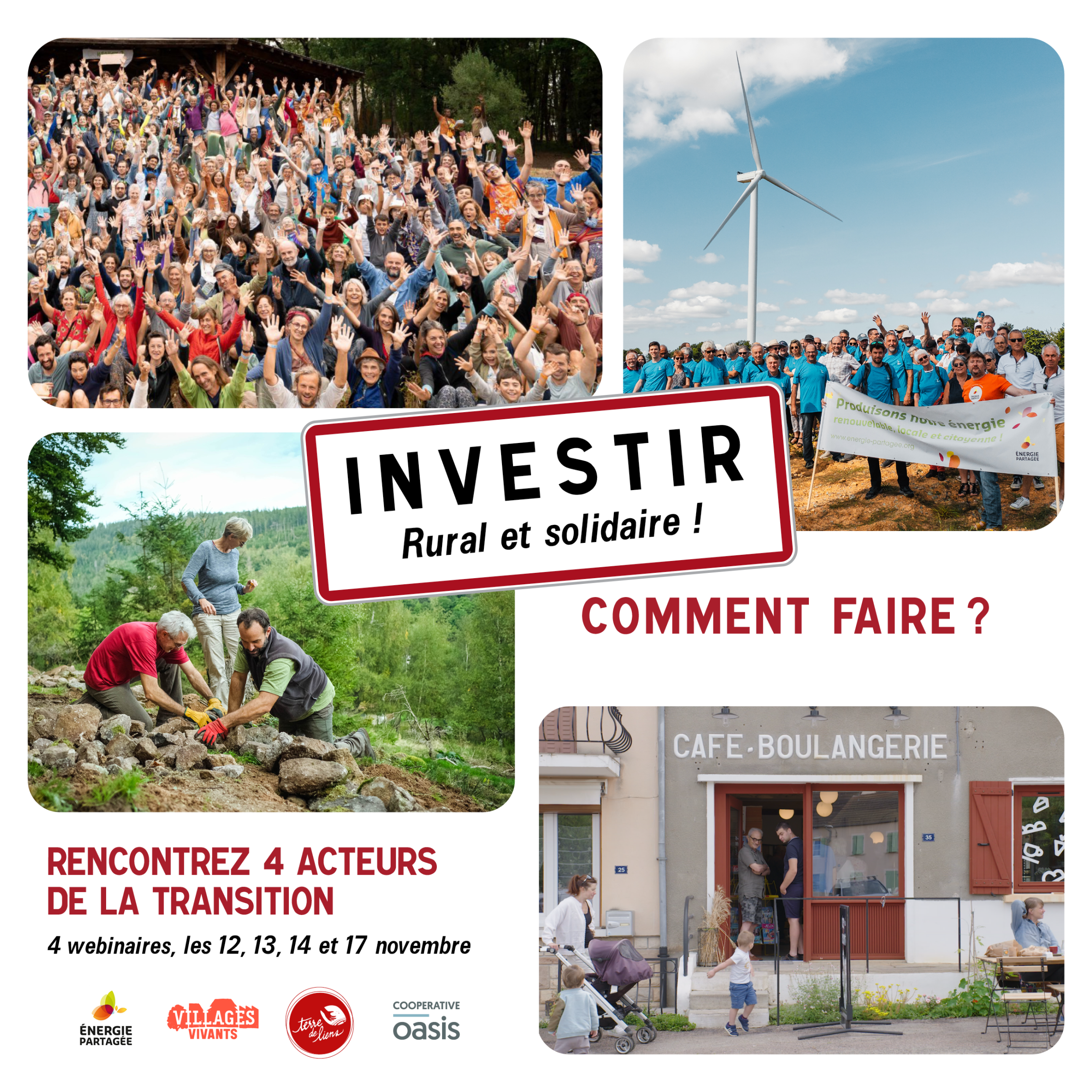 Investir rural et solidaire - Énergie Partagée Visuel "Investir rural et solidaire"