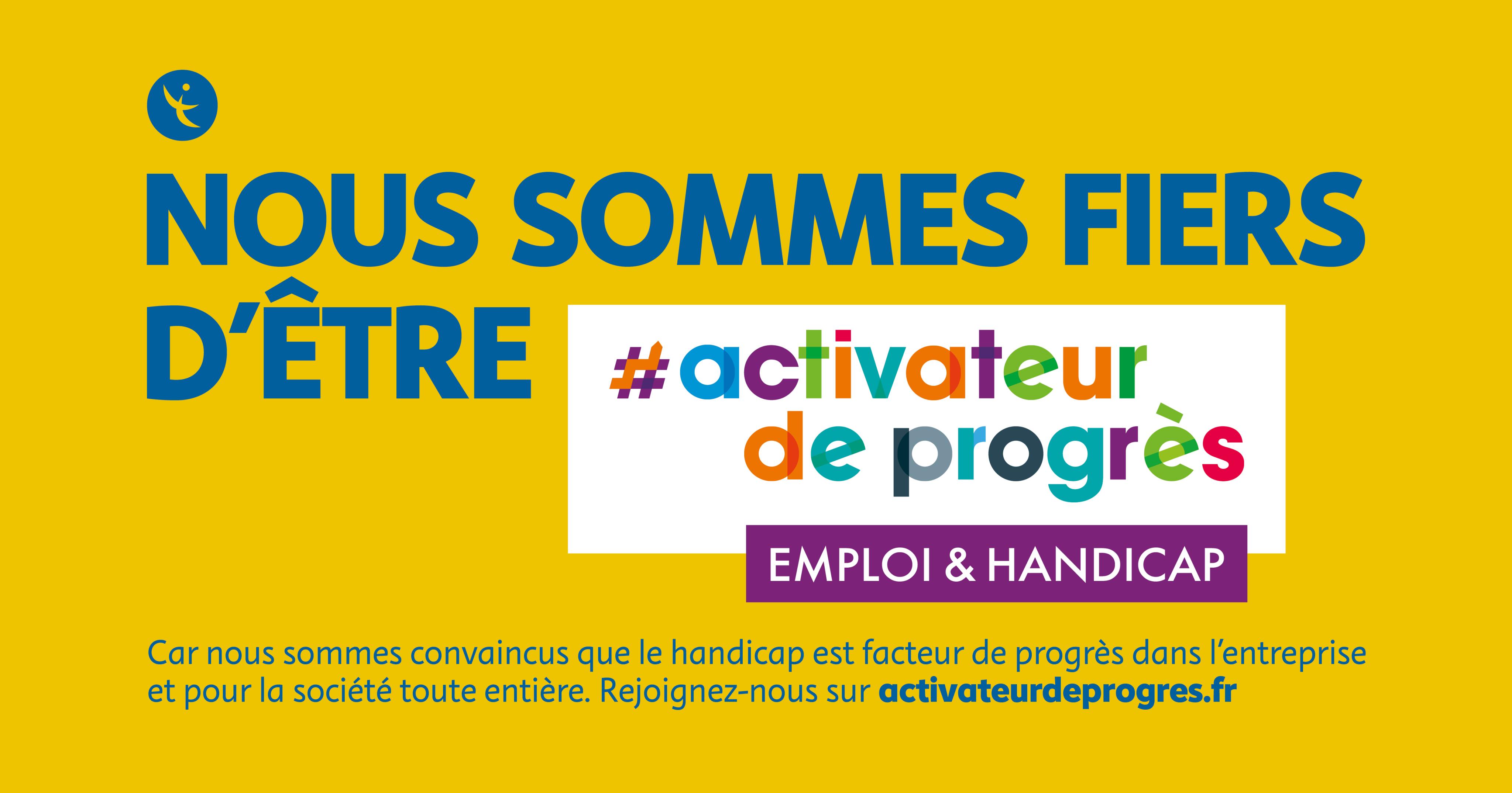 Visuel #Activateurdeprogrès de l'Agefiph