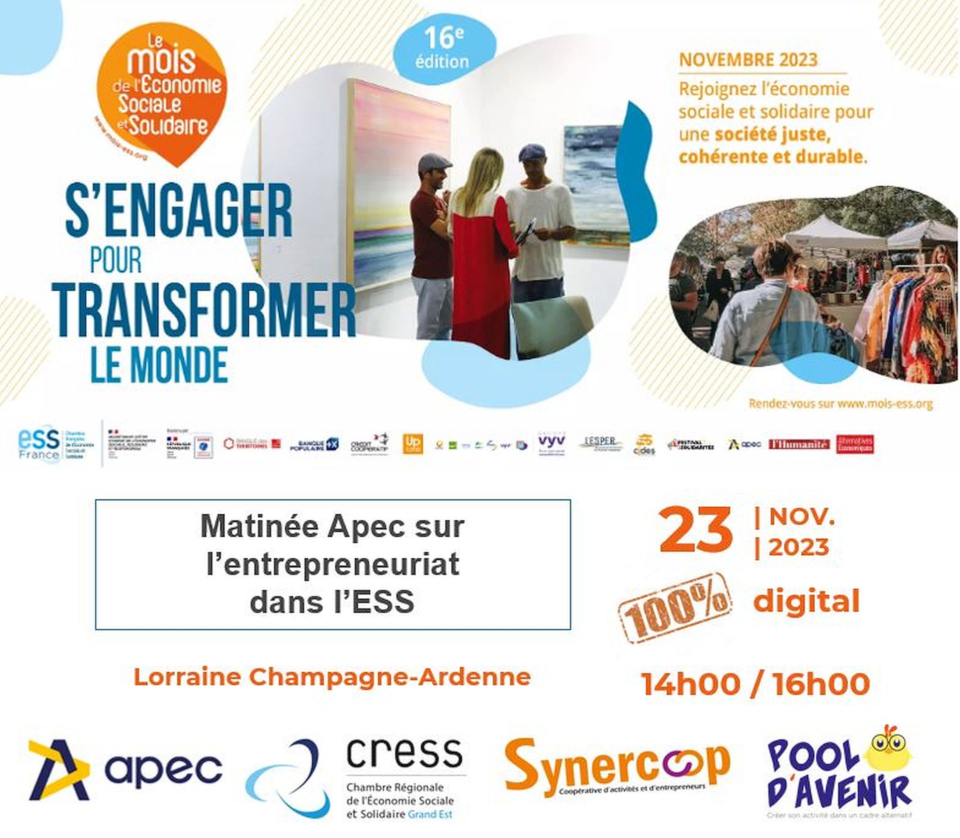 Webinaire Apec Entreprendre dans l'ESS