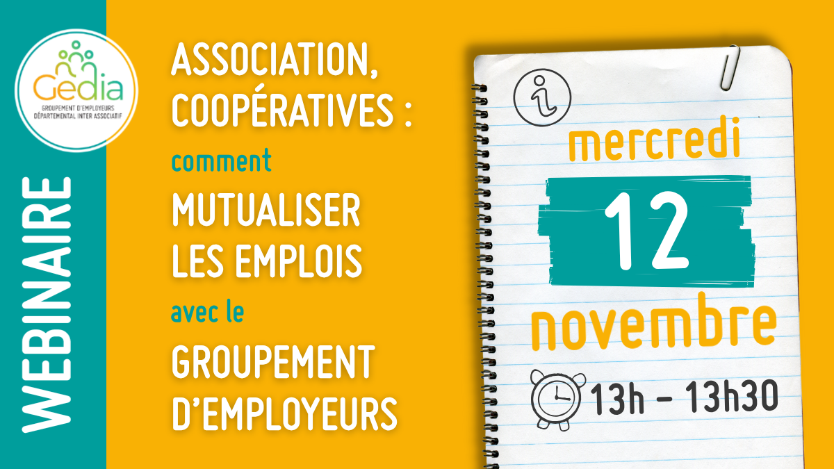 Webinaire Gedia sur le groupement d'employeurs