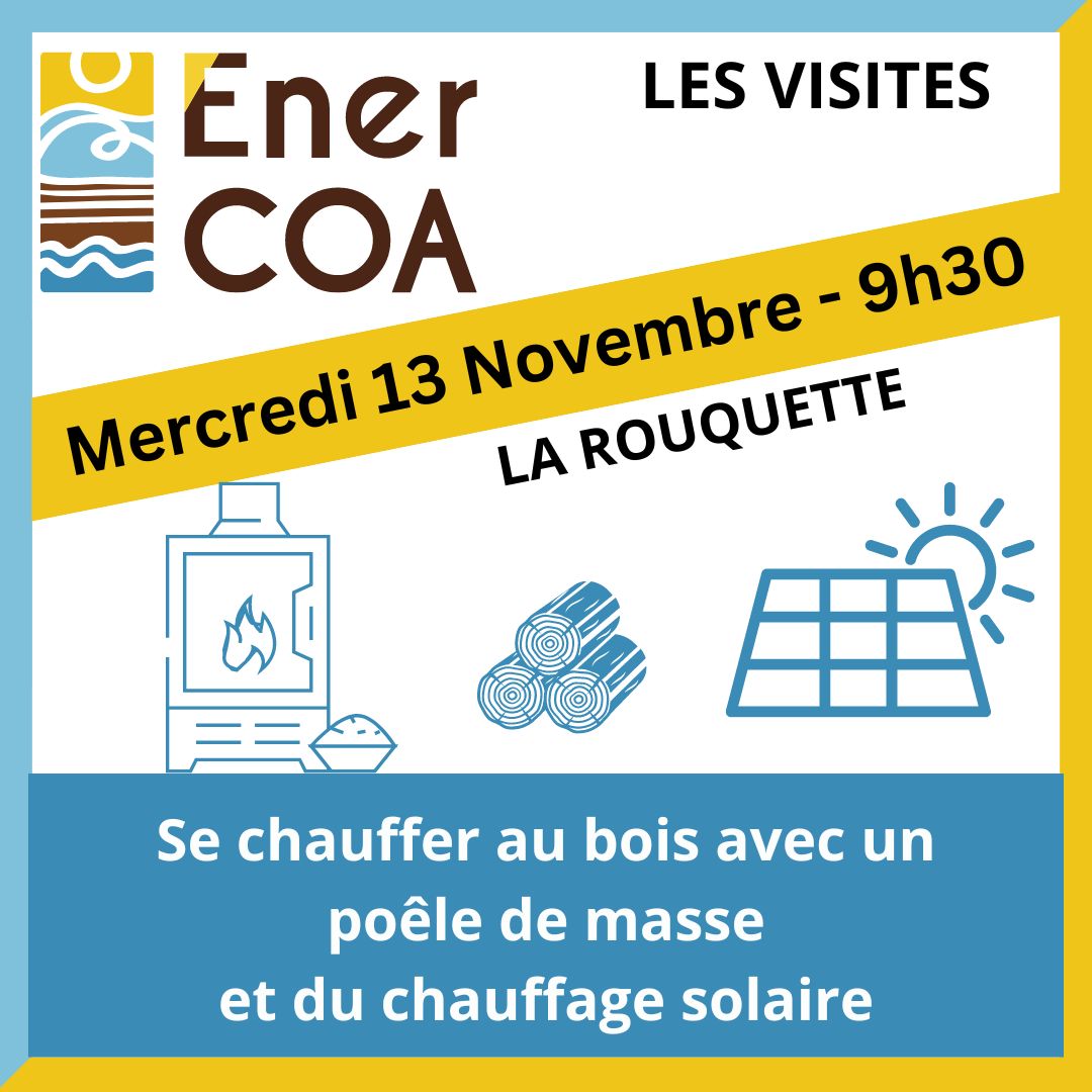 Rdv des économies d'énergie. Visite d'installation de chauffage bois et solaire Visite : Se chauffer avec un poële de masse au bois et un chauffage solaire. Visite le 13 novembre à 9h30